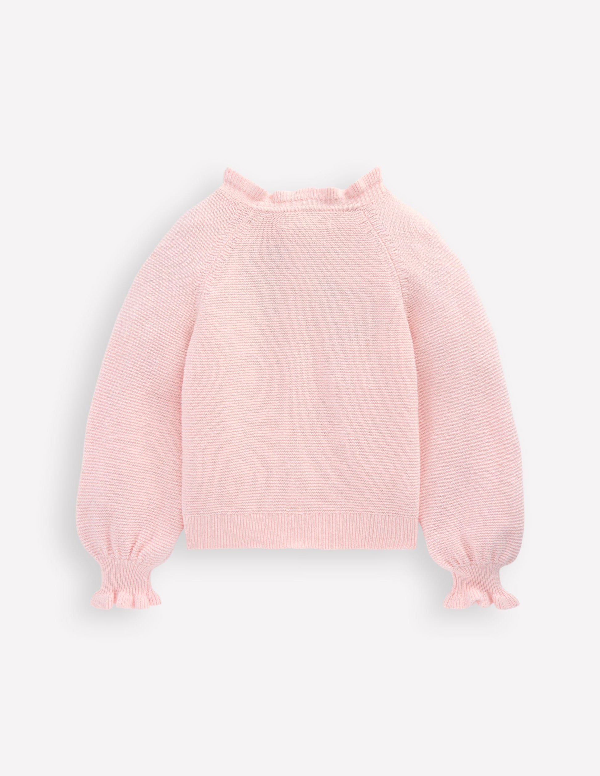 Pretty Embroidered Cardigan-Chalk Pink-2