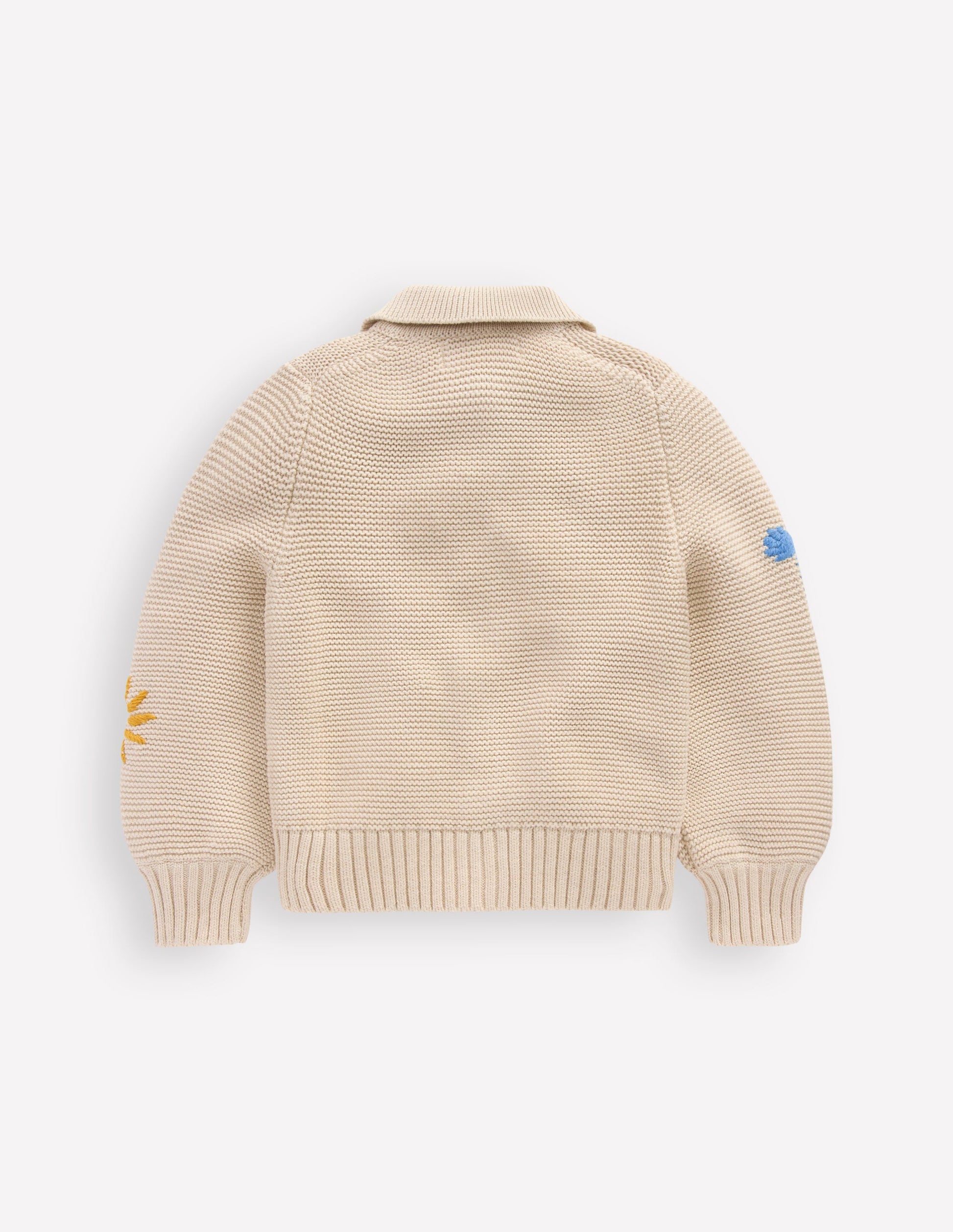 Collared Cardigan-Ecru Marl-5