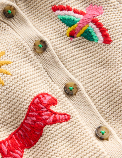 Collared Cardigan-Ecru Marl-6