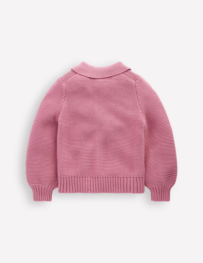 Collared Cardigan-Pink Haze-5