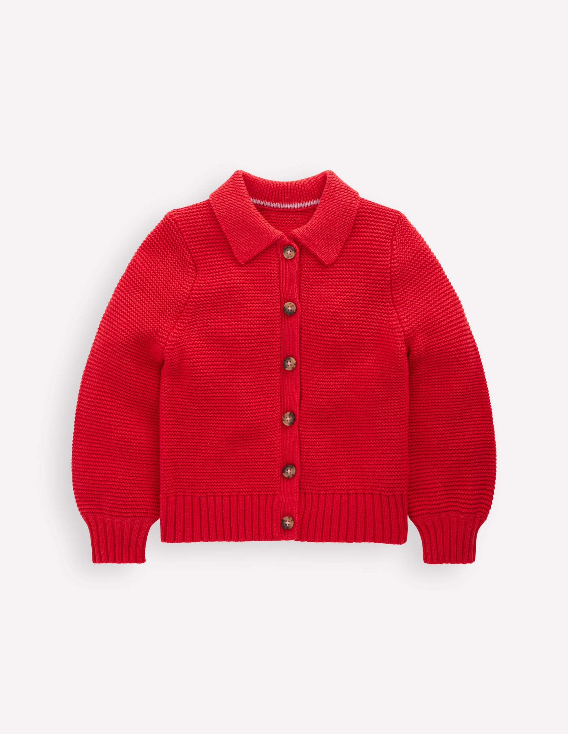Collared Cardigan-Rockabilly Red-5