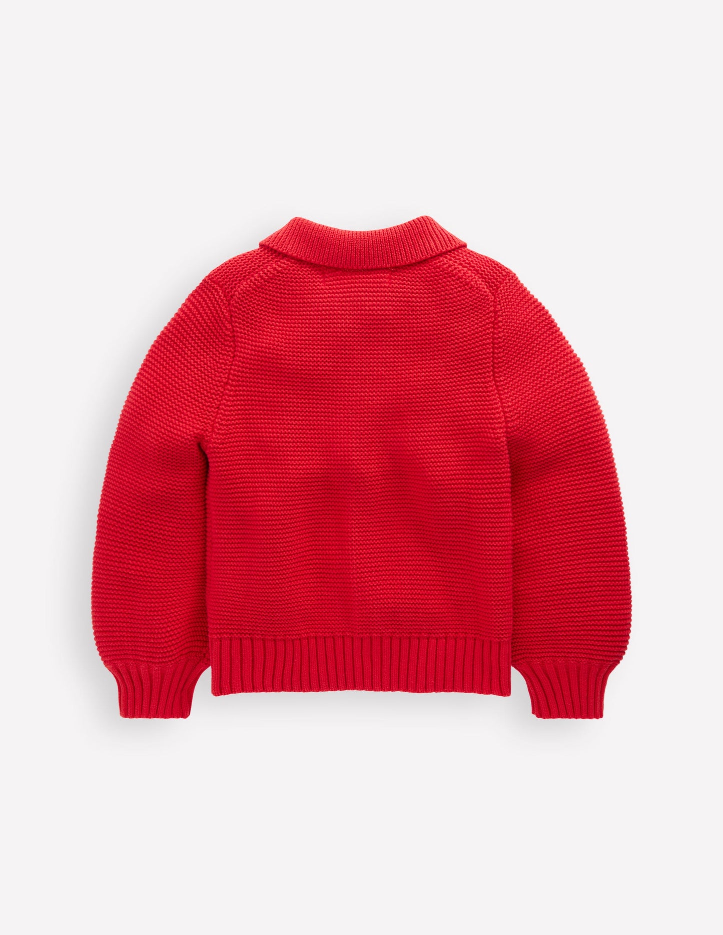 Collared Cardigan-Rockabilly Red