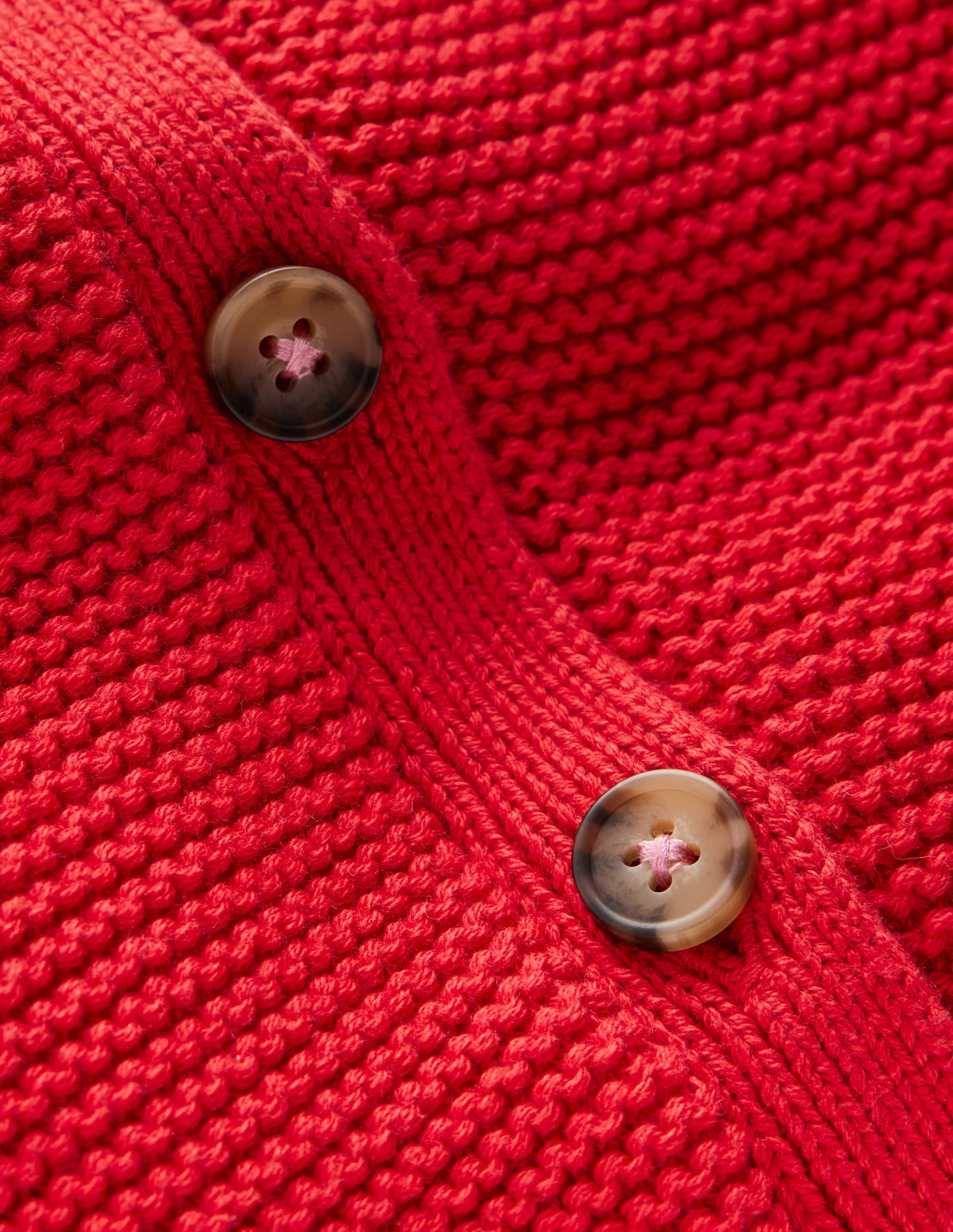 Collared Cardigan-Rockabilly Red