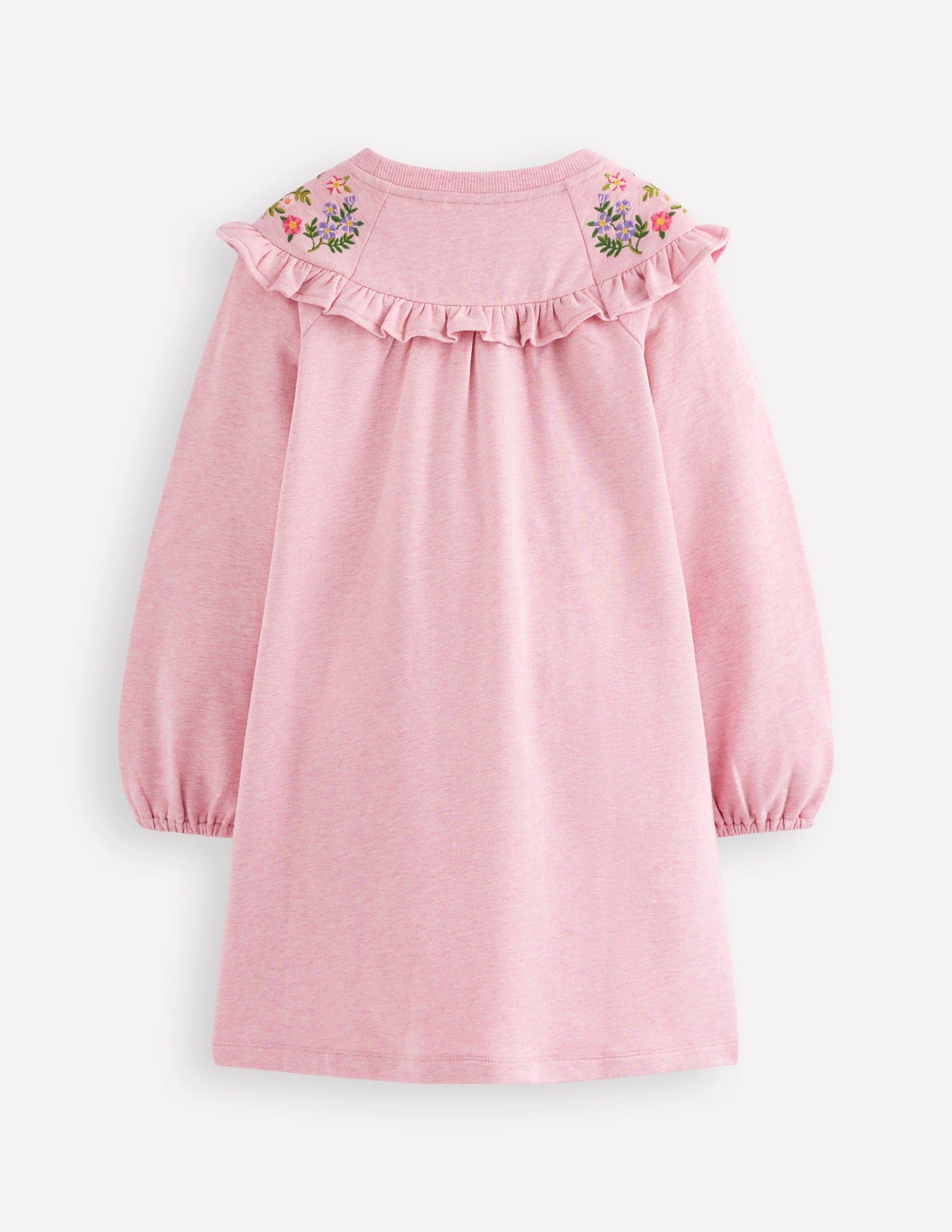 Embroidered Sweatshirt Dress-Pink | Boden USA Embroidered Sweatshirt Dress-Pink | Boden USA