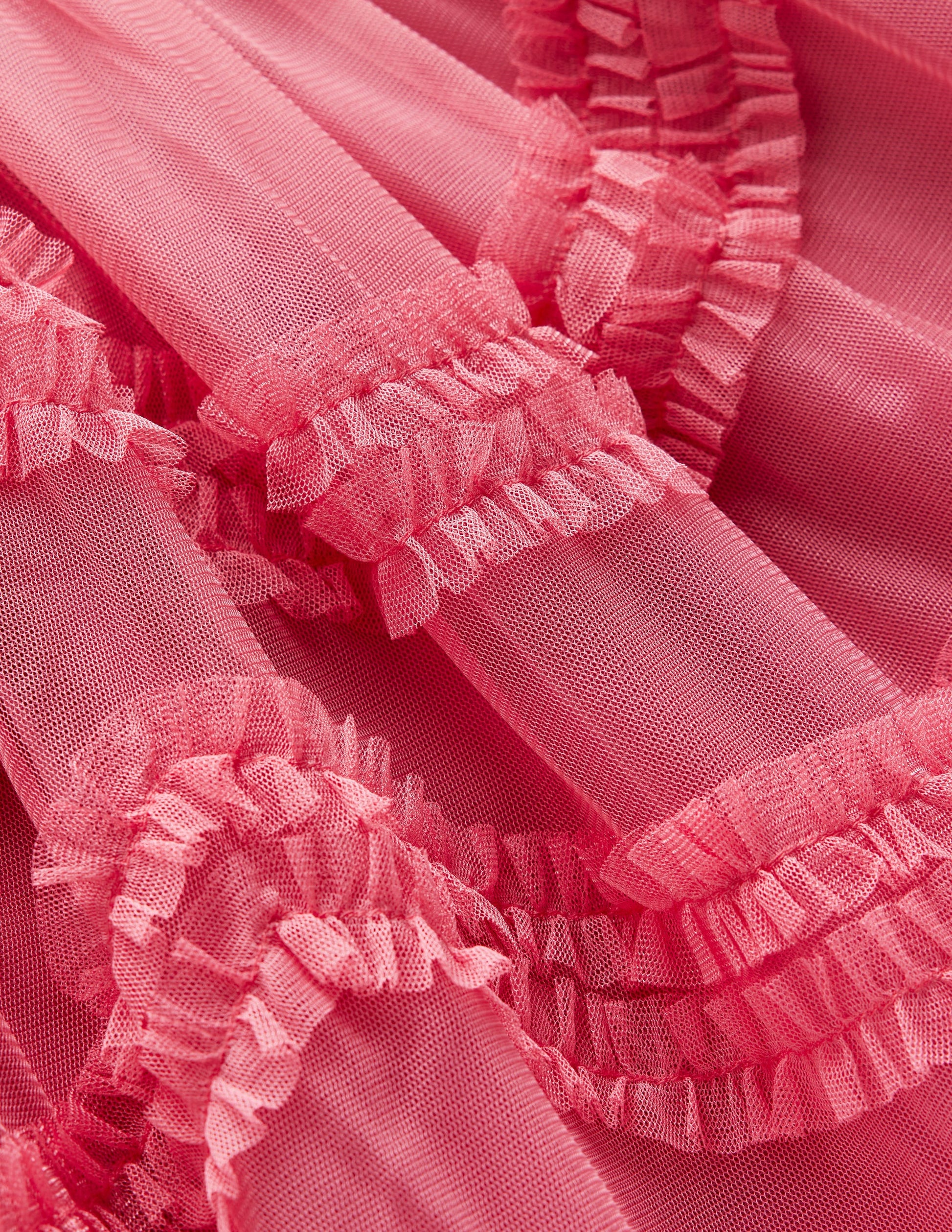 Velour Tulle Ballet Dress-Rose Pink-3