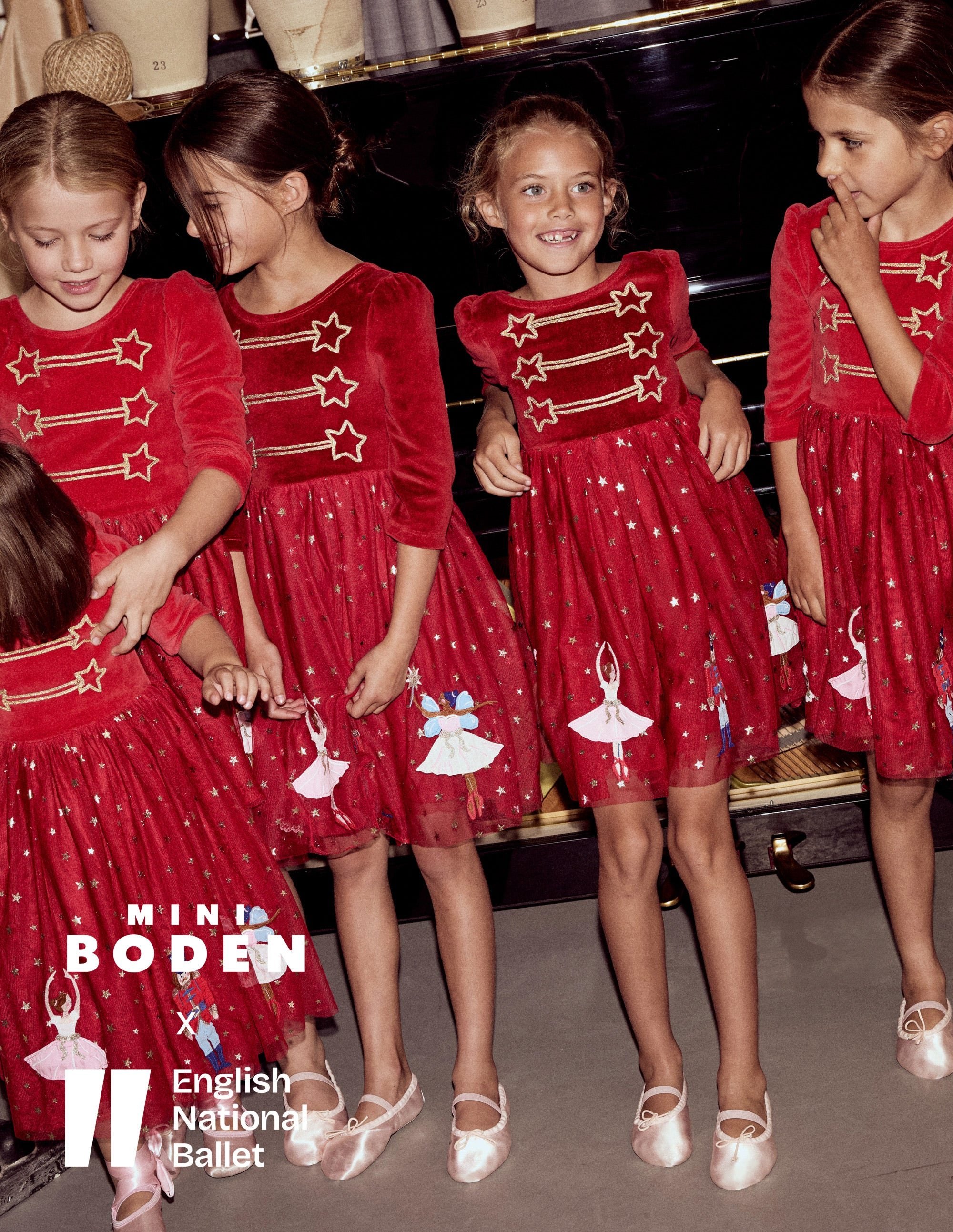 Aurora Appliqué Tulle Dress-Carmine Red Nutcracker - Image 4