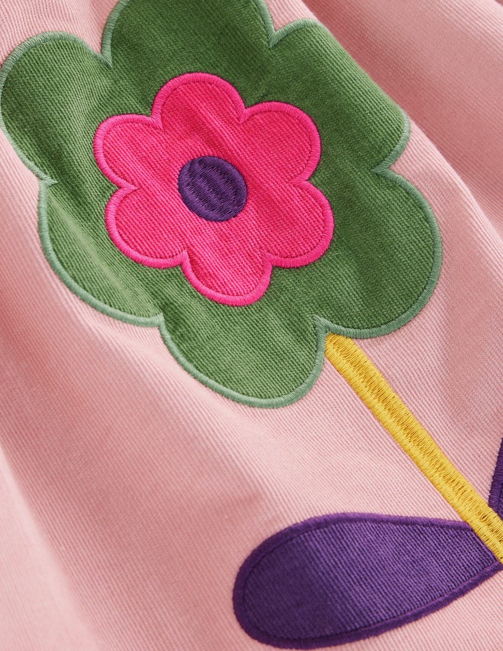 Corduroy Appliqu Dress-Almond Pink Flower | Boden USA Corduroy Appliqu Dress-Almond Pink Flower | Boden USA