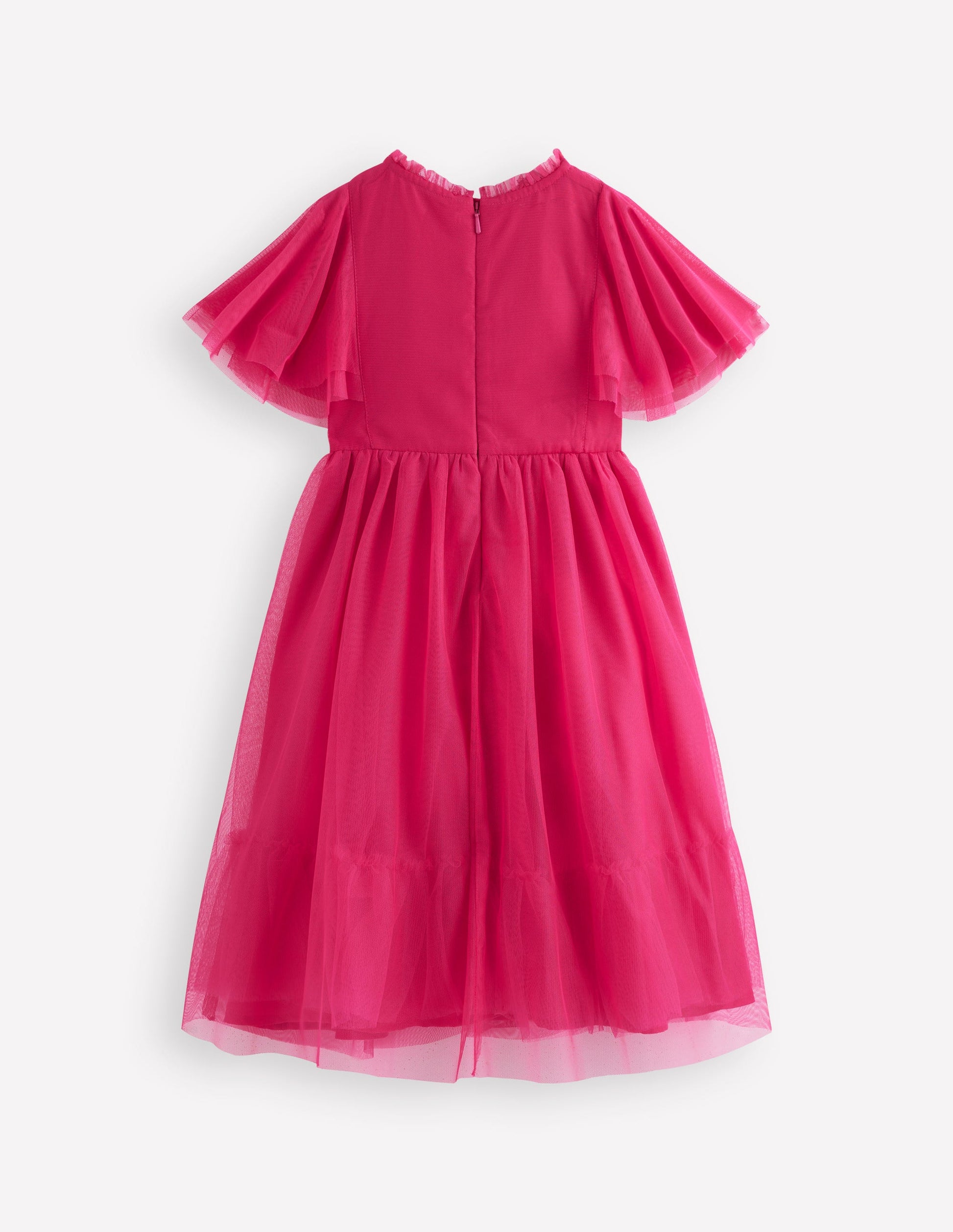 Boden Girls Embroidered Tulle Dress in Red | Size 11-12 Years Boden Girls Embroidered Tulle Dress in Red | Size 11-12 Years