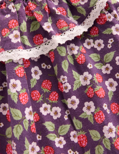 Lace Trim Woven Dress-Purple Vintage Berry-3