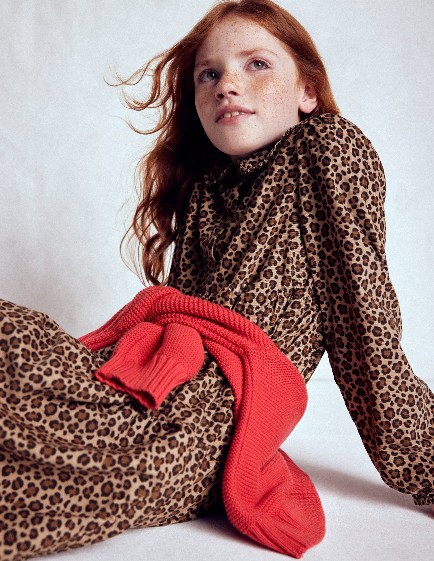 Minna Collared Woven Dress-Leopard