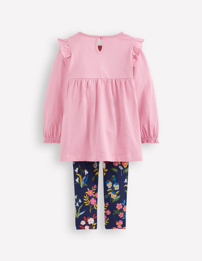 Embroidered Tunic Set-Formica Pink-2