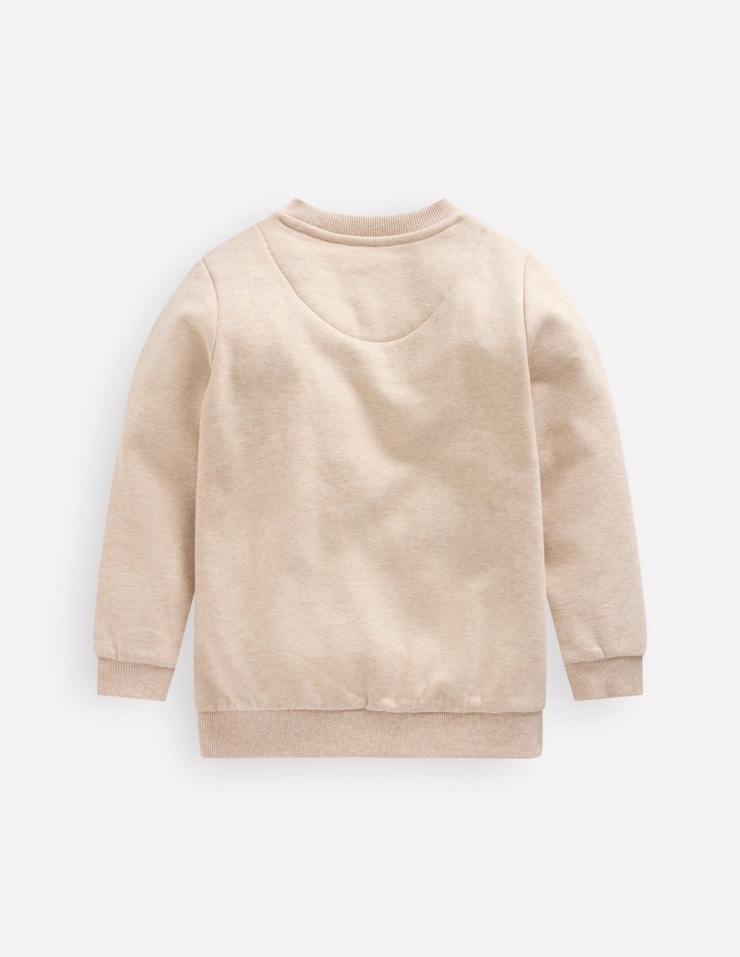 Applique Sweatshirt-Oatmeal Marl Pumpkin