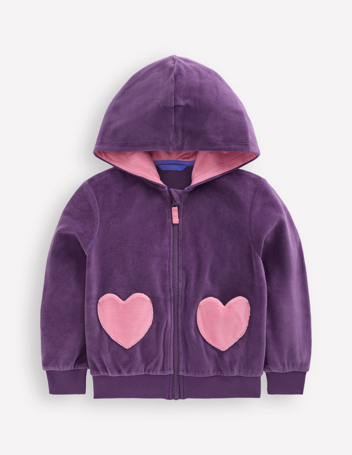 Velour Hoodie-Mystical Purple