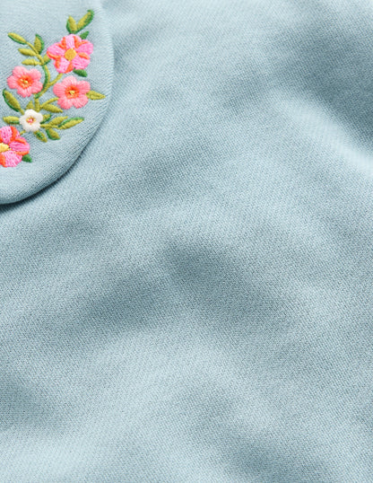 Embroidered Sweatshirt-Glacier Blue Embroidery-3