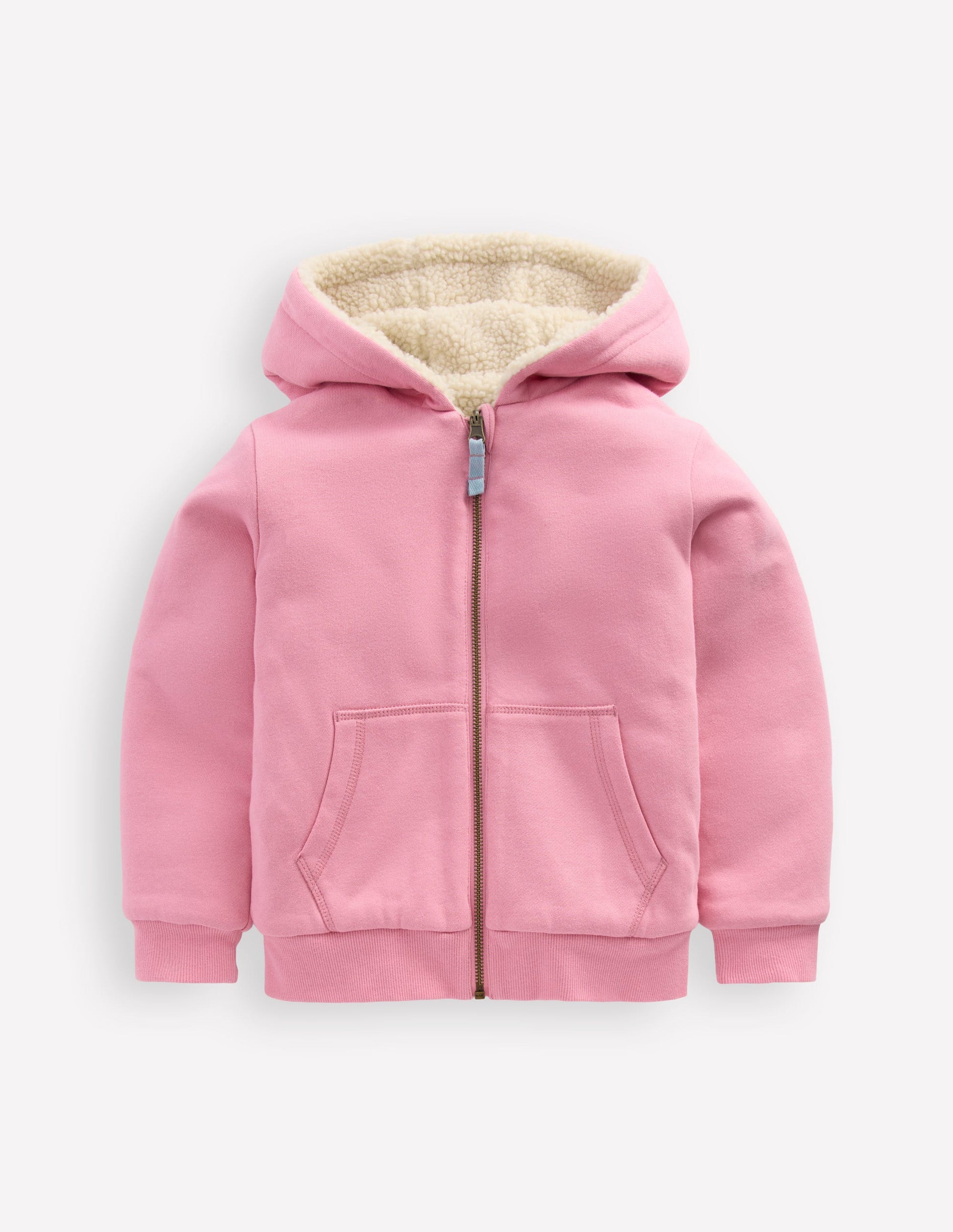 Reversible Borg Hoodie-Vintage Mauve/Kingfisher Blue-1