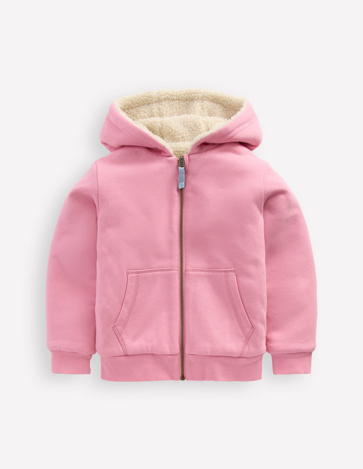 Reversible Borg Hoody-Vintage Mauve/Kingfisher Blue - Image 1