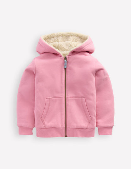 Reversible Borg Hoodie-Vintage Mauve/Kingfisher Blue-1