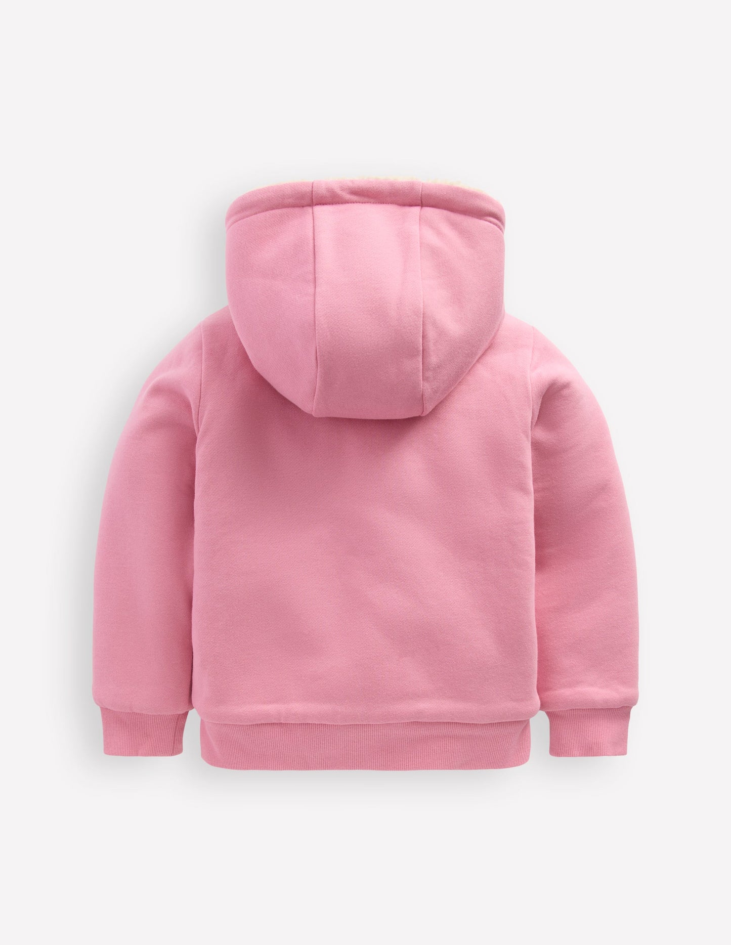 Reversible Borg Hoodie-Vintage Mauve/Kingfisher Blue