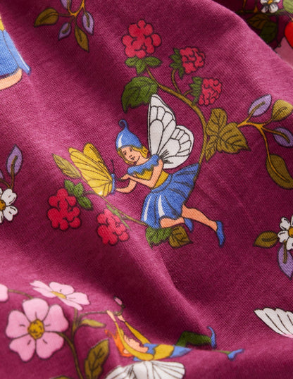 Printed Tunic Set-Burgundy Fairy-3