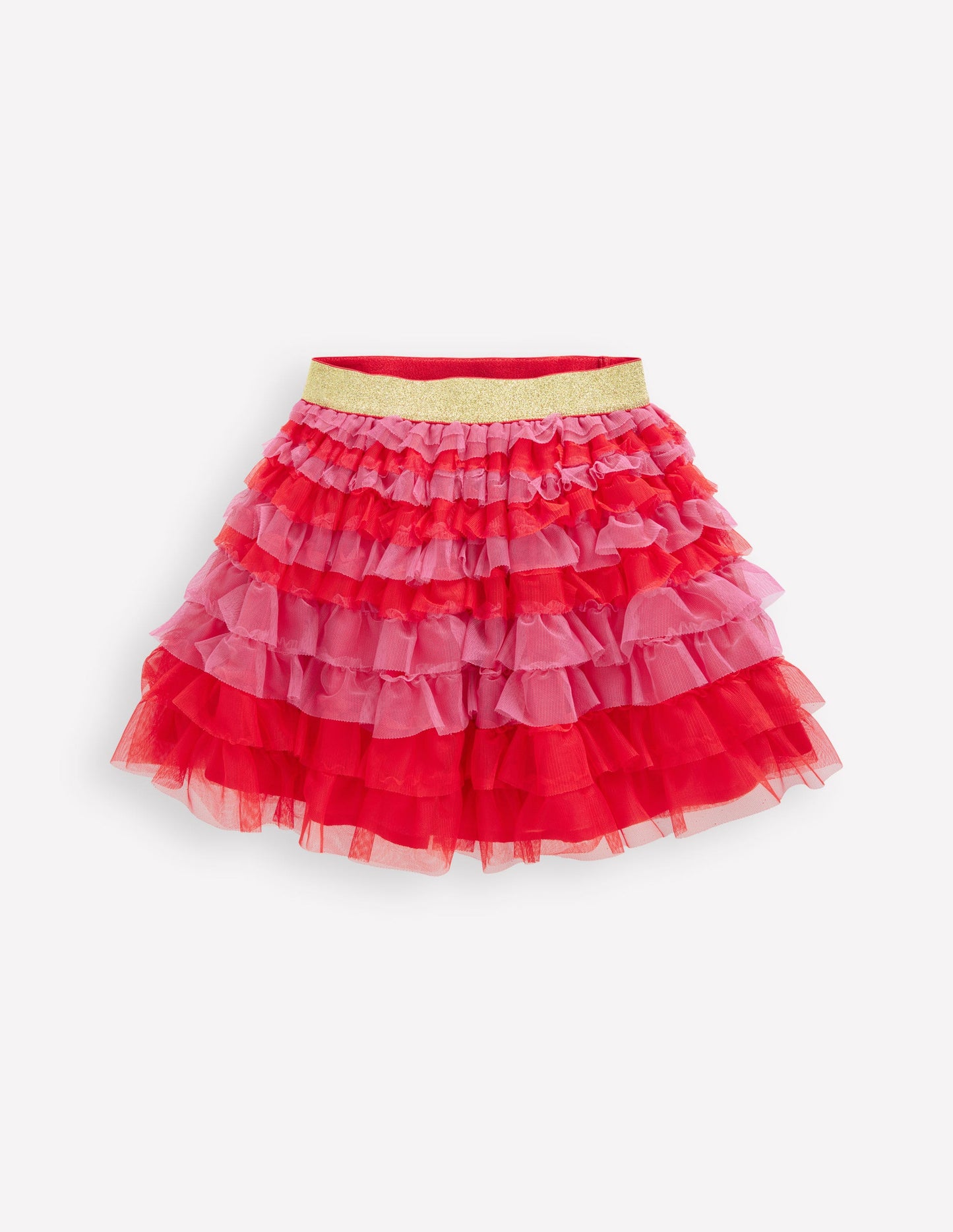 Tiered Tulle Skirt-Raspberry Pink
