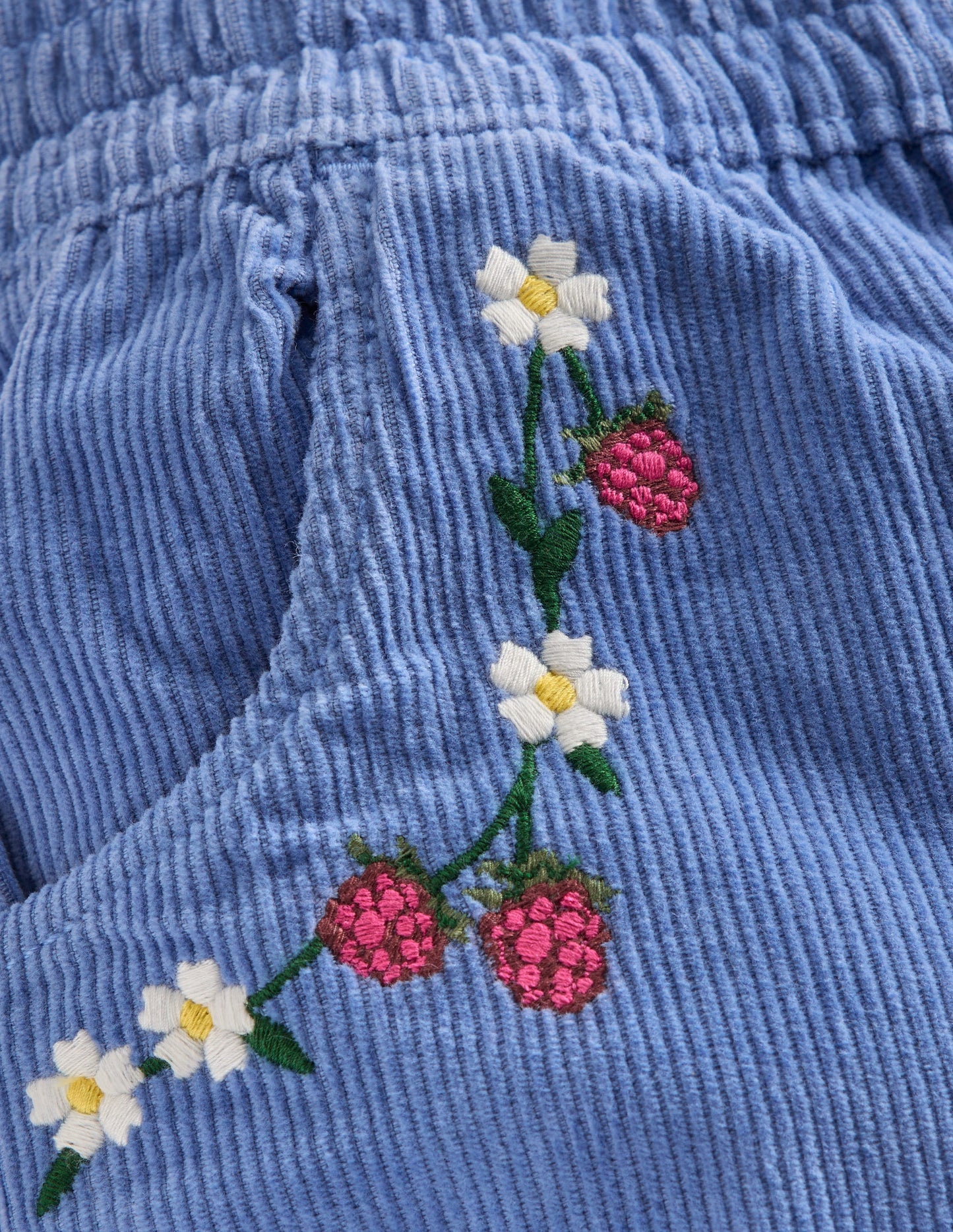 Cord Embroidered Pull-On Pants-Ebb & Flow