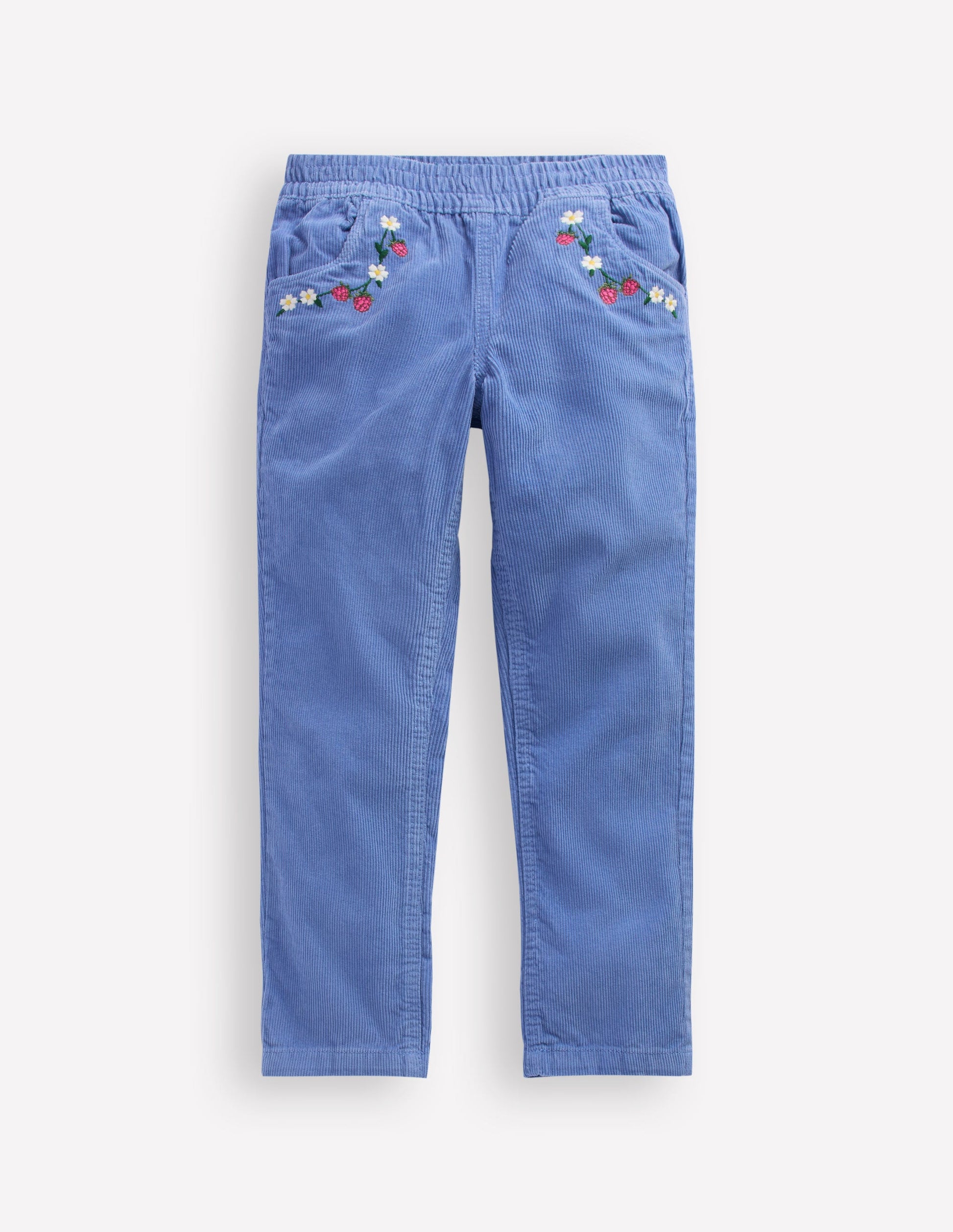 Cord Embroidered Pull-On Pants-Ebb & Flow-1