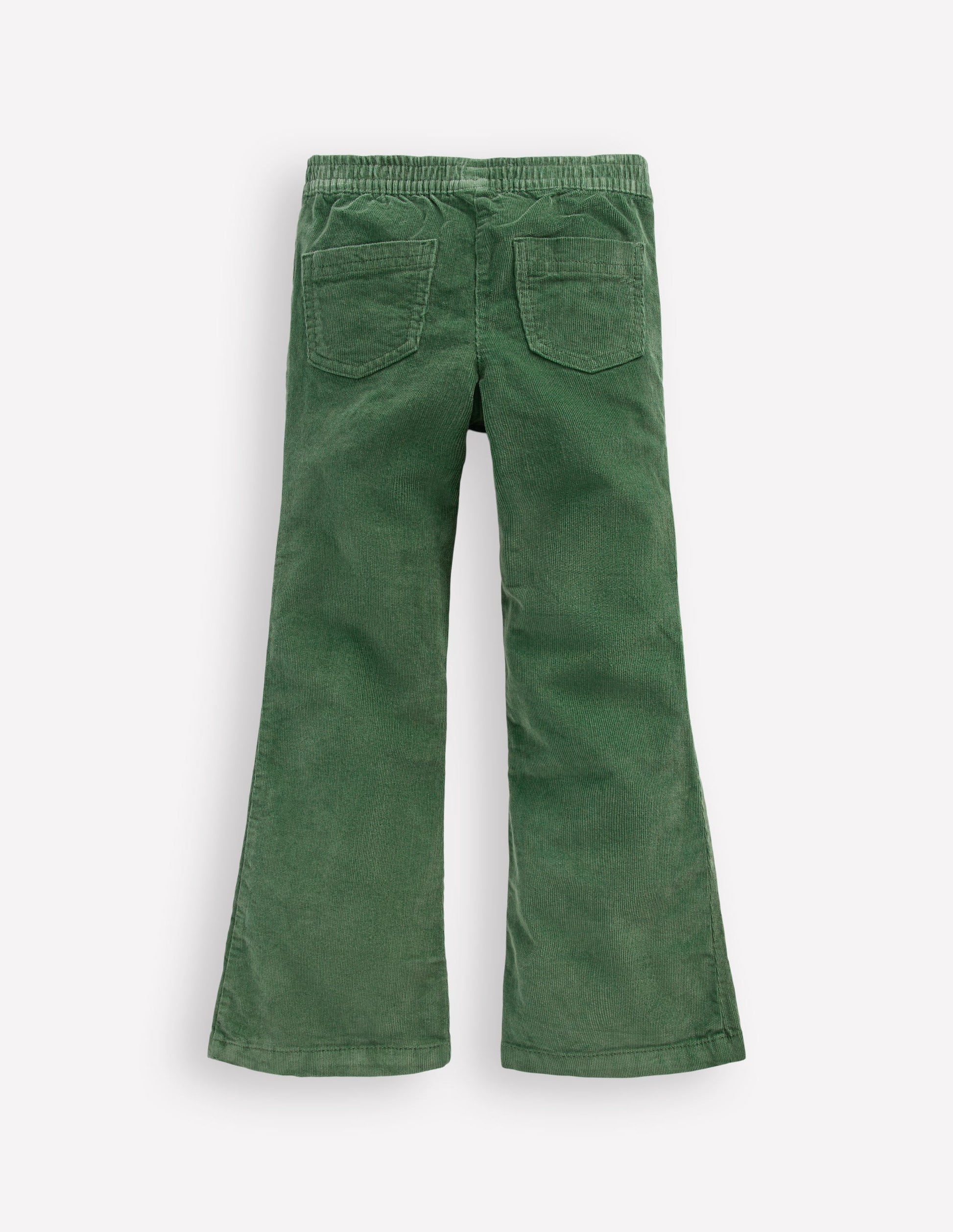 Flared Cord Legging-Green-2