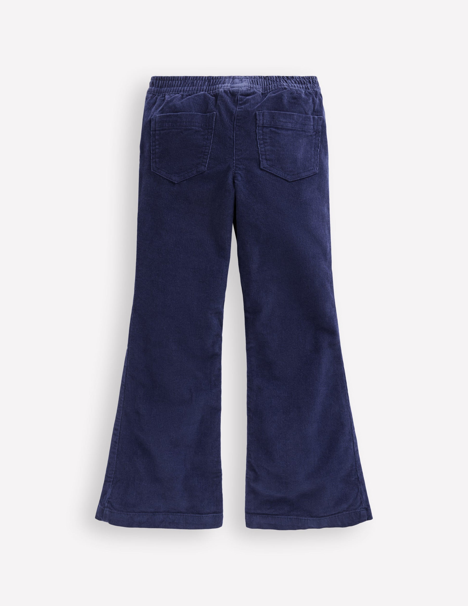 Flared Cord Leggings-College Navy-3