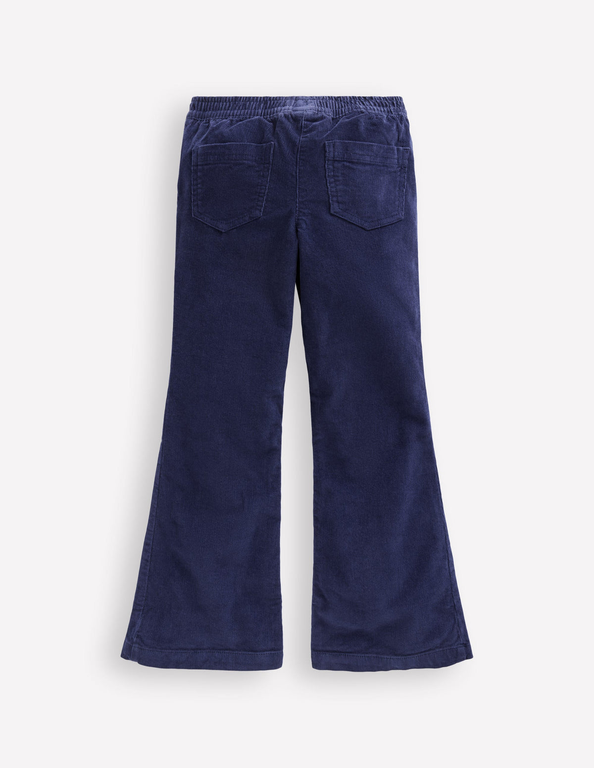 Flared Cord Leggings-College Navy - Image 3