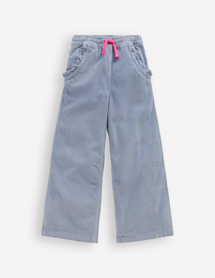 Relaxed Cord Pants-Blue