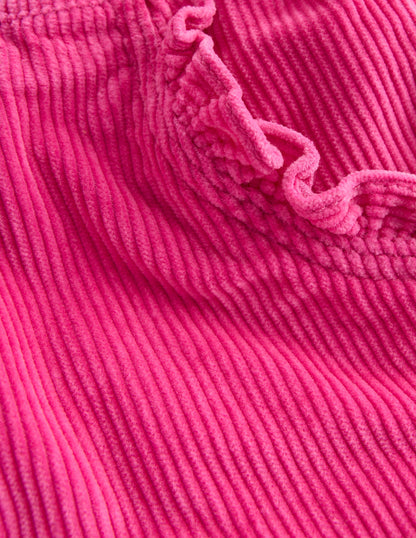 Relaxed Cord Pants-Raspberry Pink-3