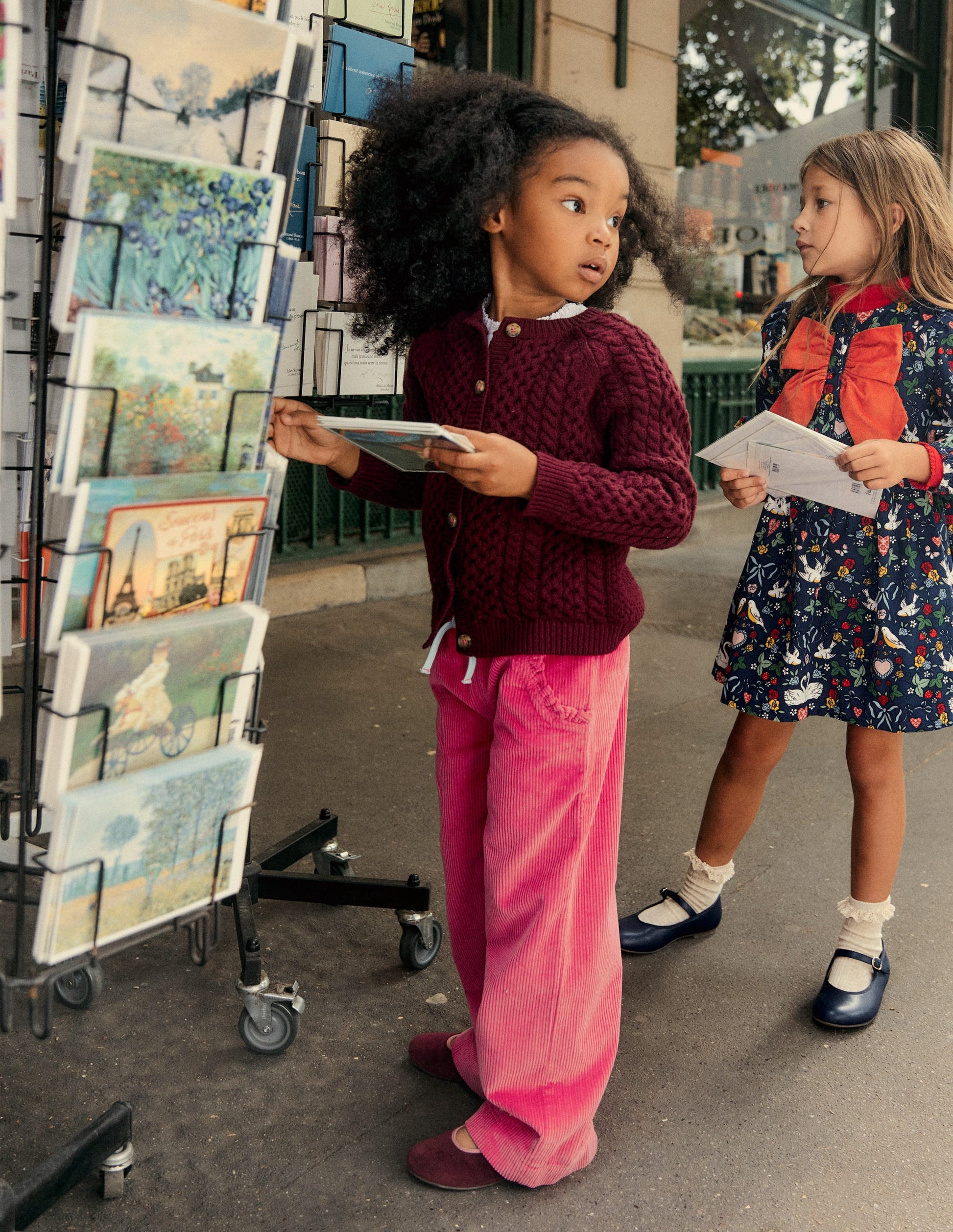 Relaxed Cord Pants-Raspberry Pink-4