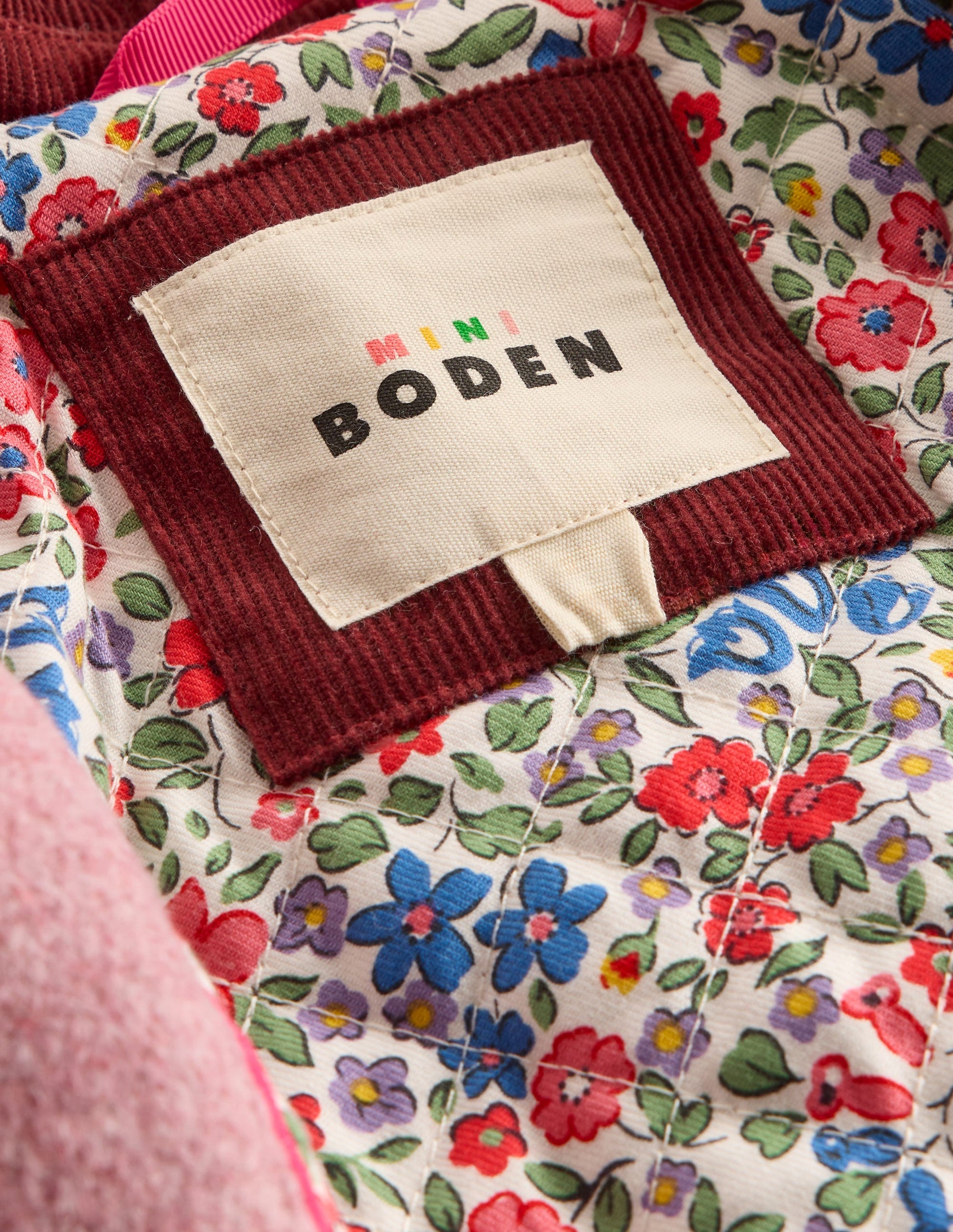 Wool Blend Coat-Pink Haze Bows-4