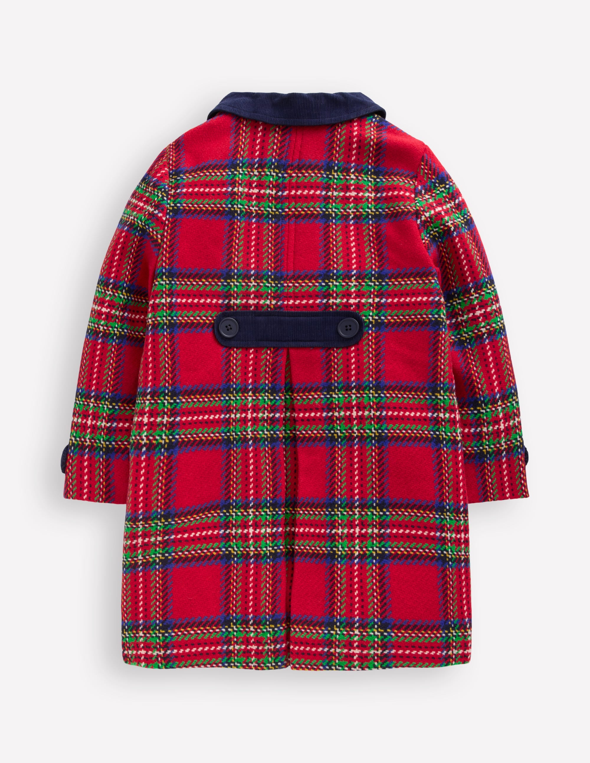 Wool Blend Coat-Red Check | Boden USA