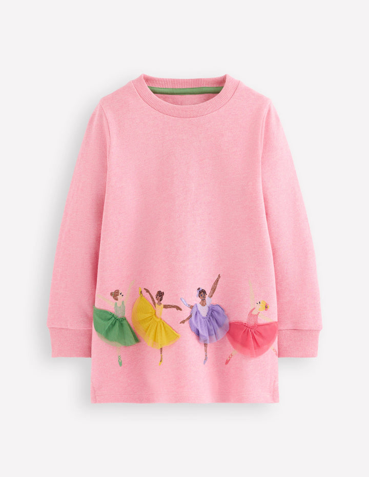 Applique Tunic-Pink Ballerinas