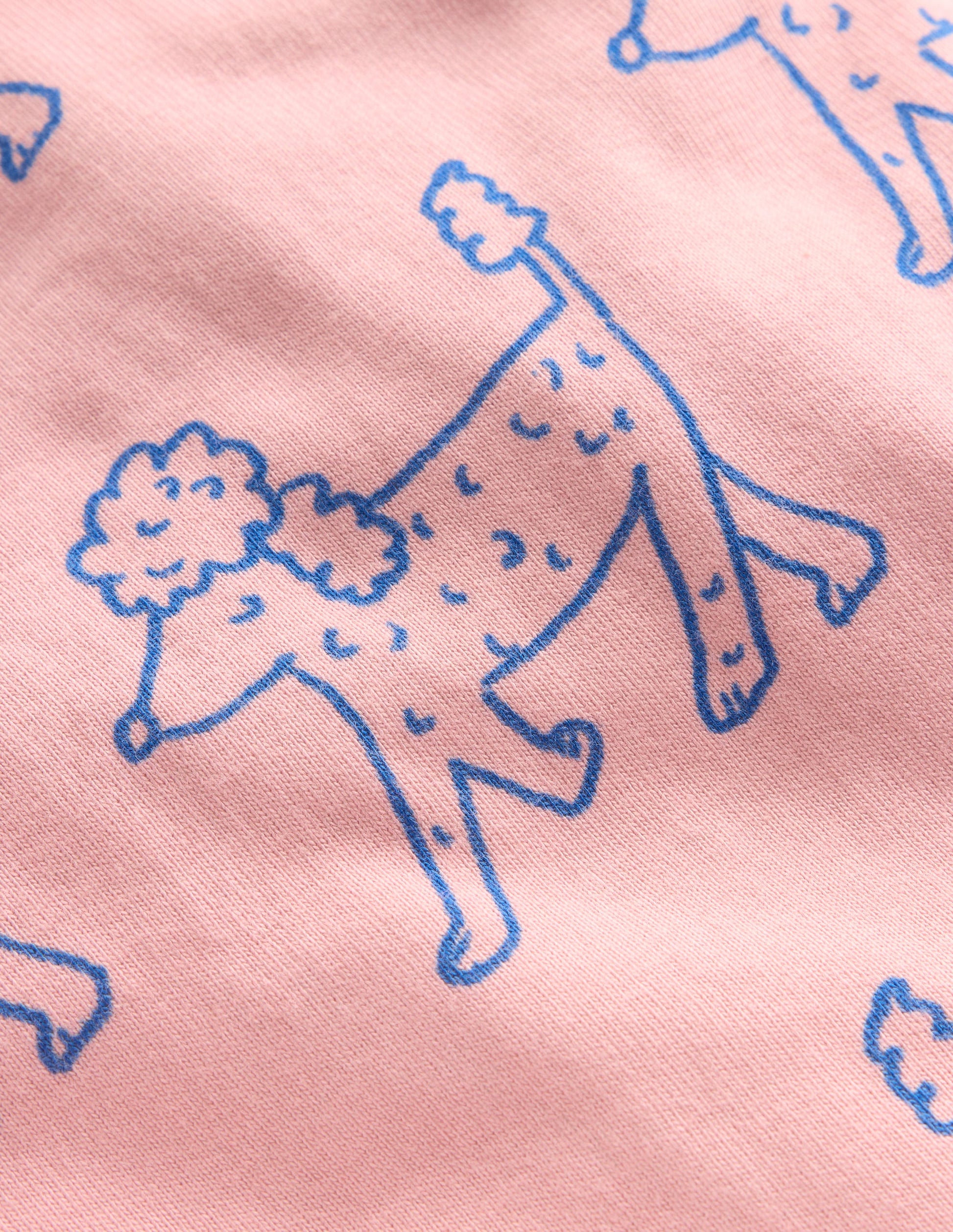 Snug Long John Pajamas-Pink Poodles-3
