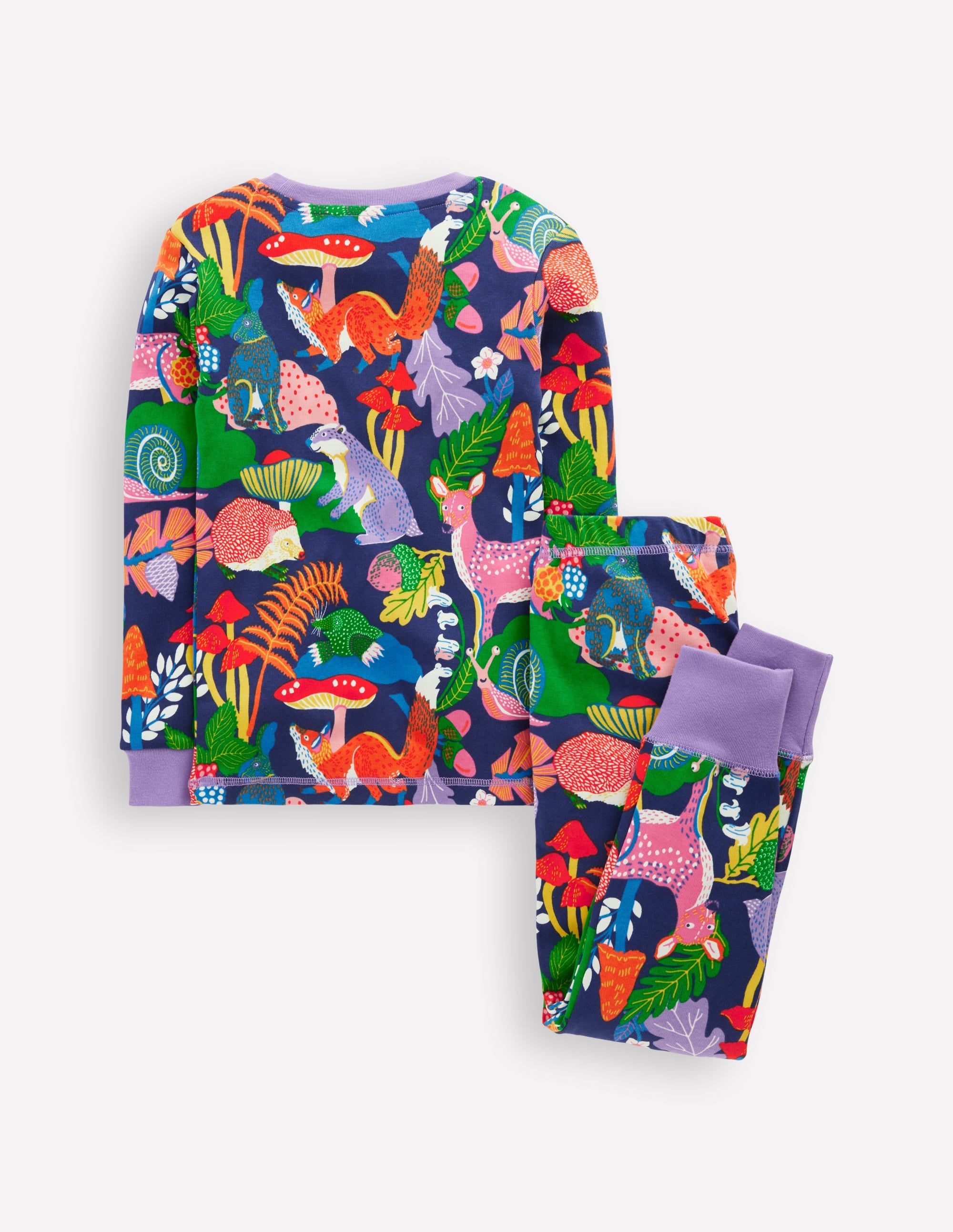 Snug Glow-in-the-dark Pajamas-Rainbow Forest - Image 2