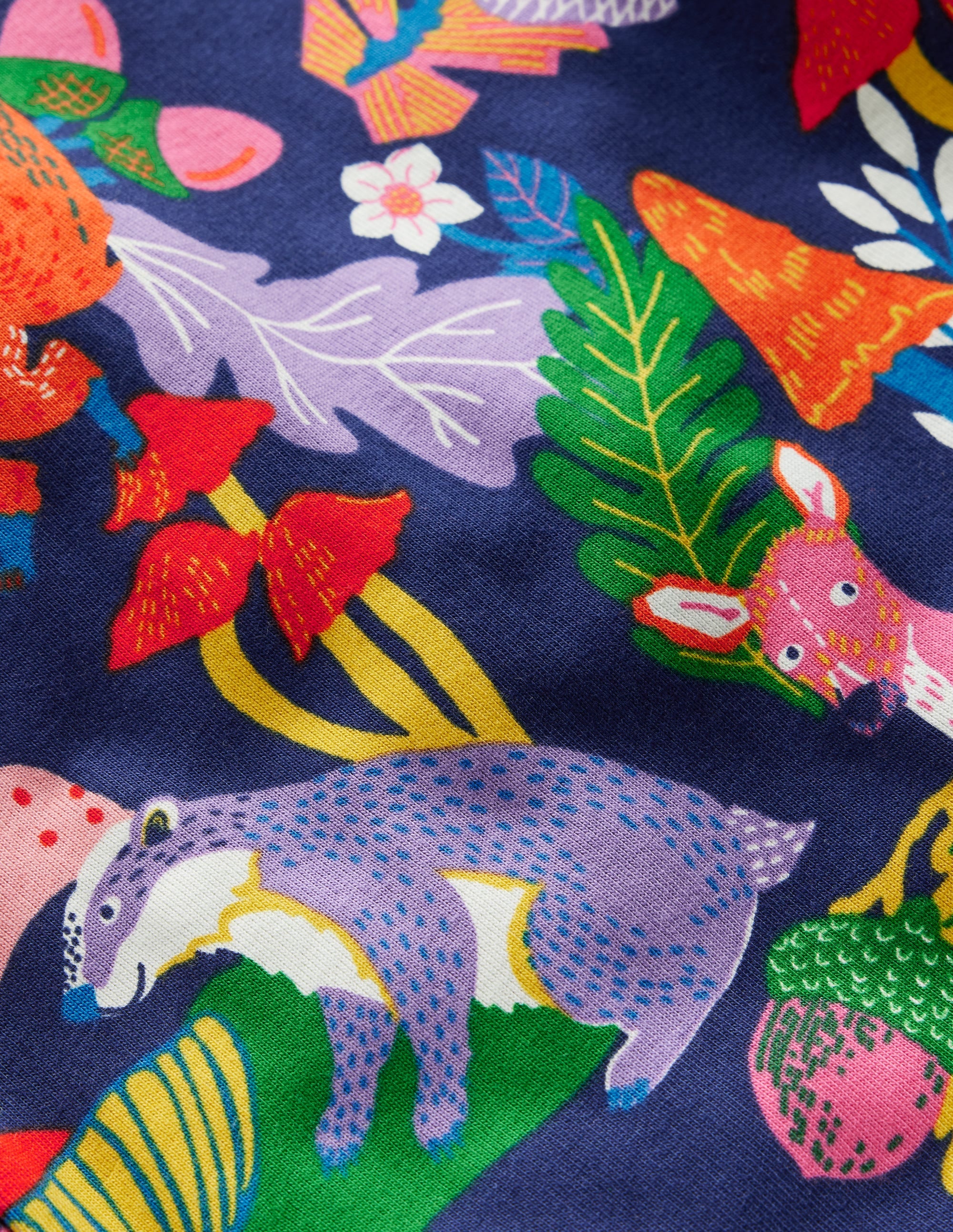 Snug Glow-in-the-dark Pajamas-Rainbow Forest - Image 3