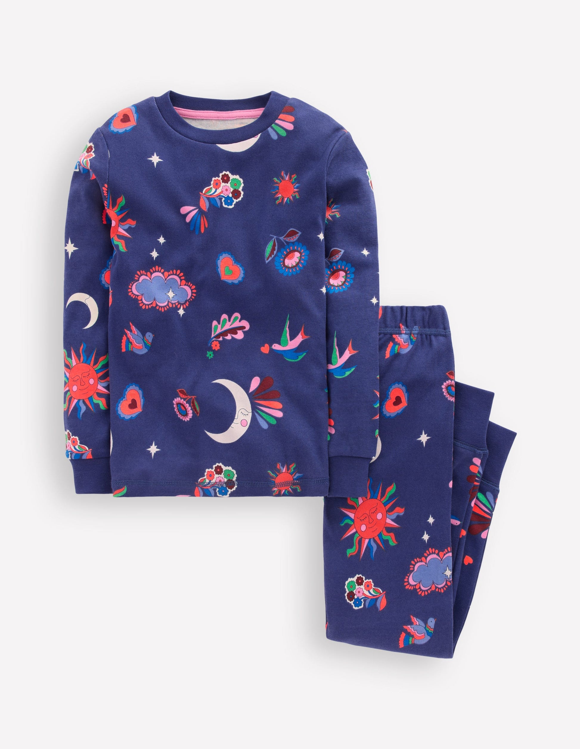 Snug Glow-In-The-Dark Pyjamas-Starboard Blue Celestial-1