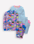 Twin Pack Snug Pajamas-Vista Blue Cosy Pets