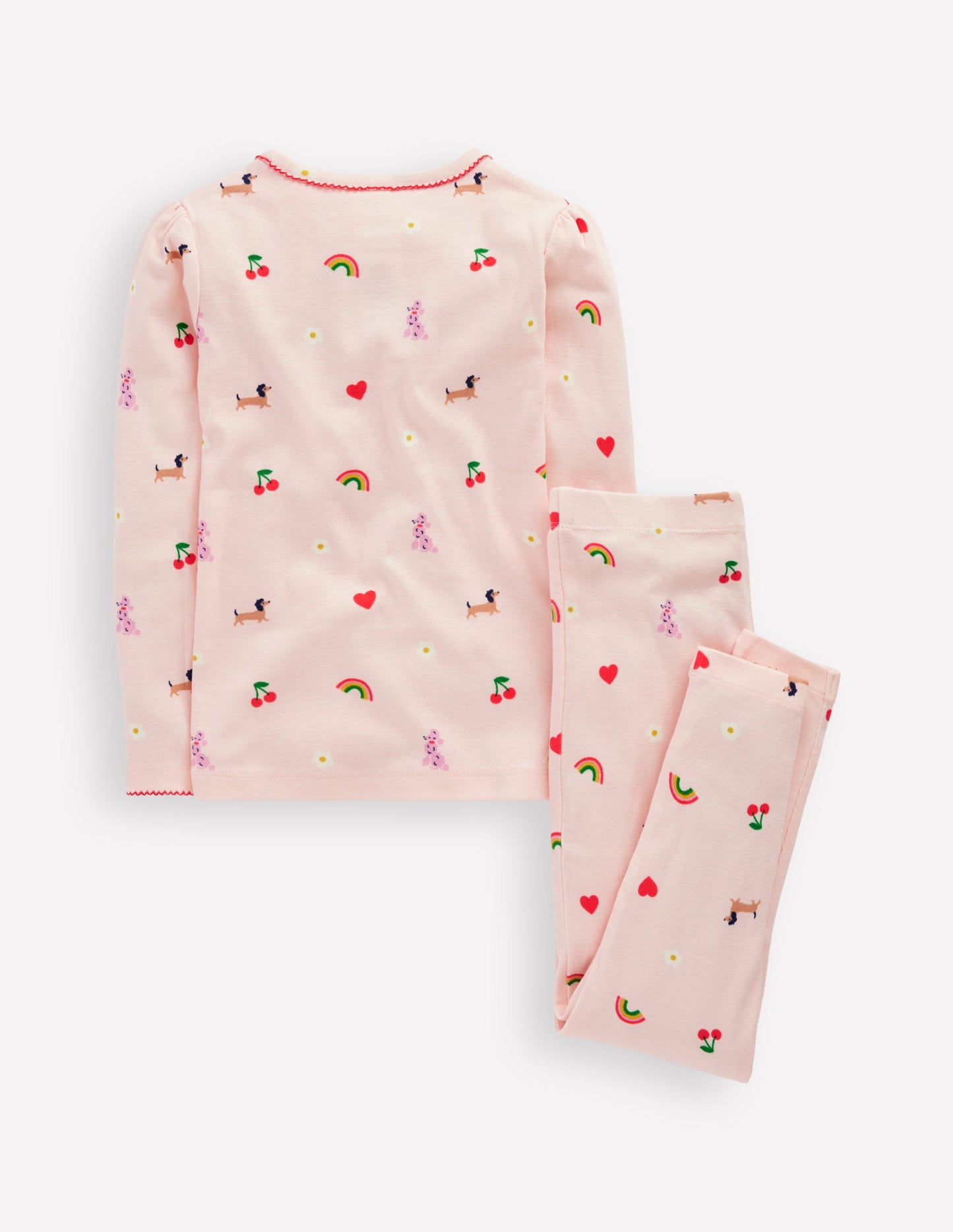 Snug Henley Pajamas-Chalk Pink Parisien