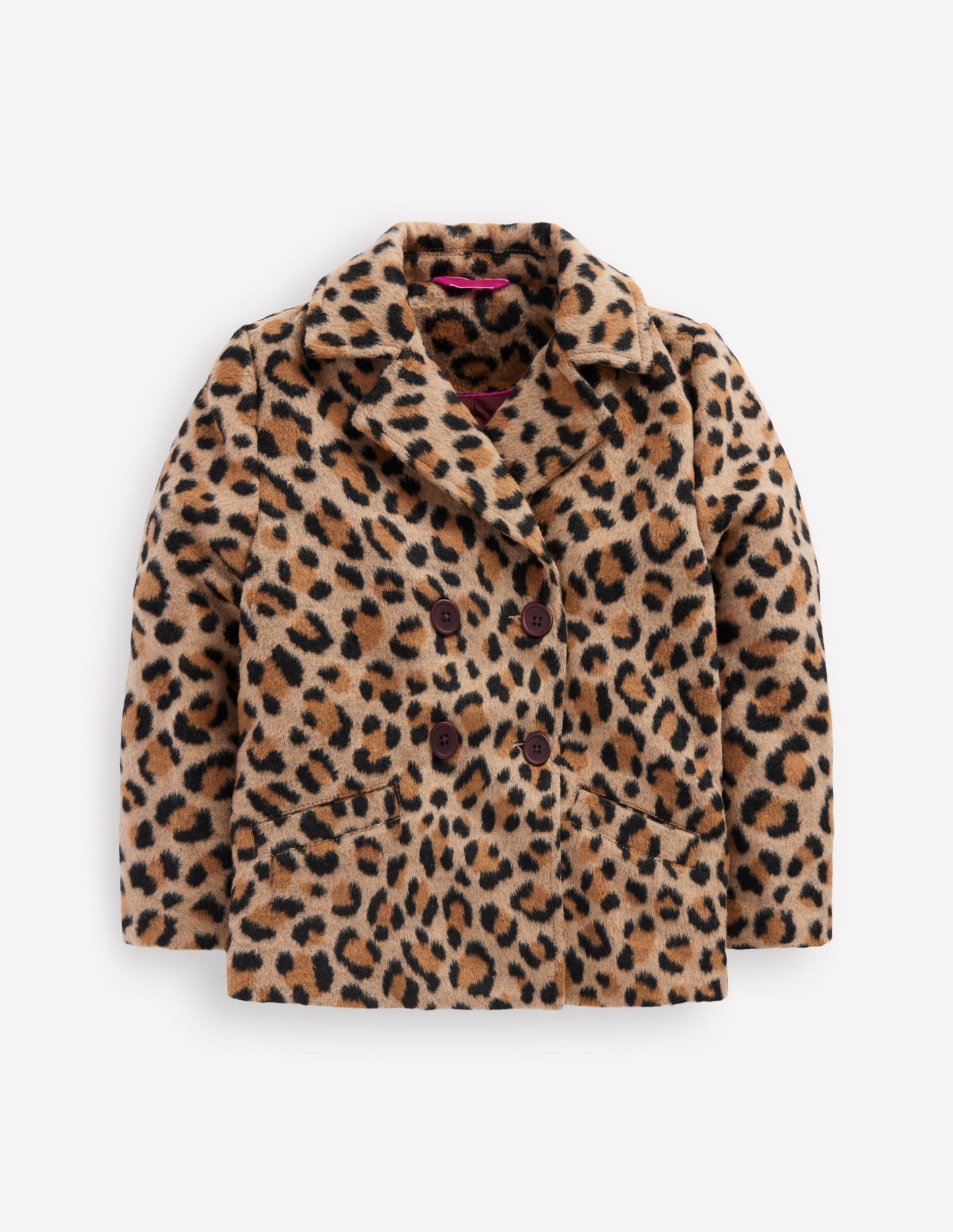 Pea Coat-Large Leopard Spot