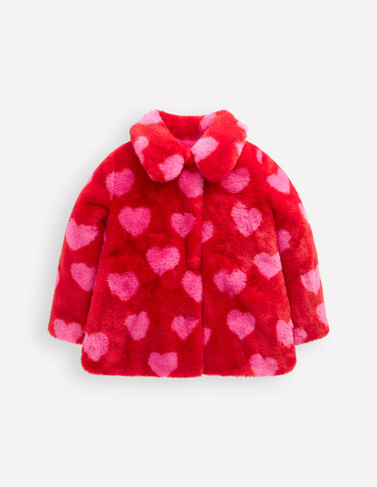 Faux Fur Collared Coat-Hearts-1