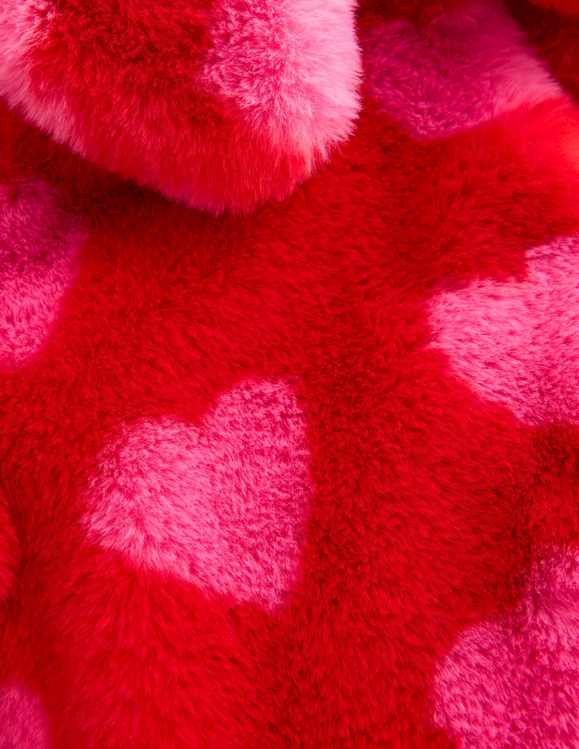 Faux Fur Collared Coat-Hearts - Image 3