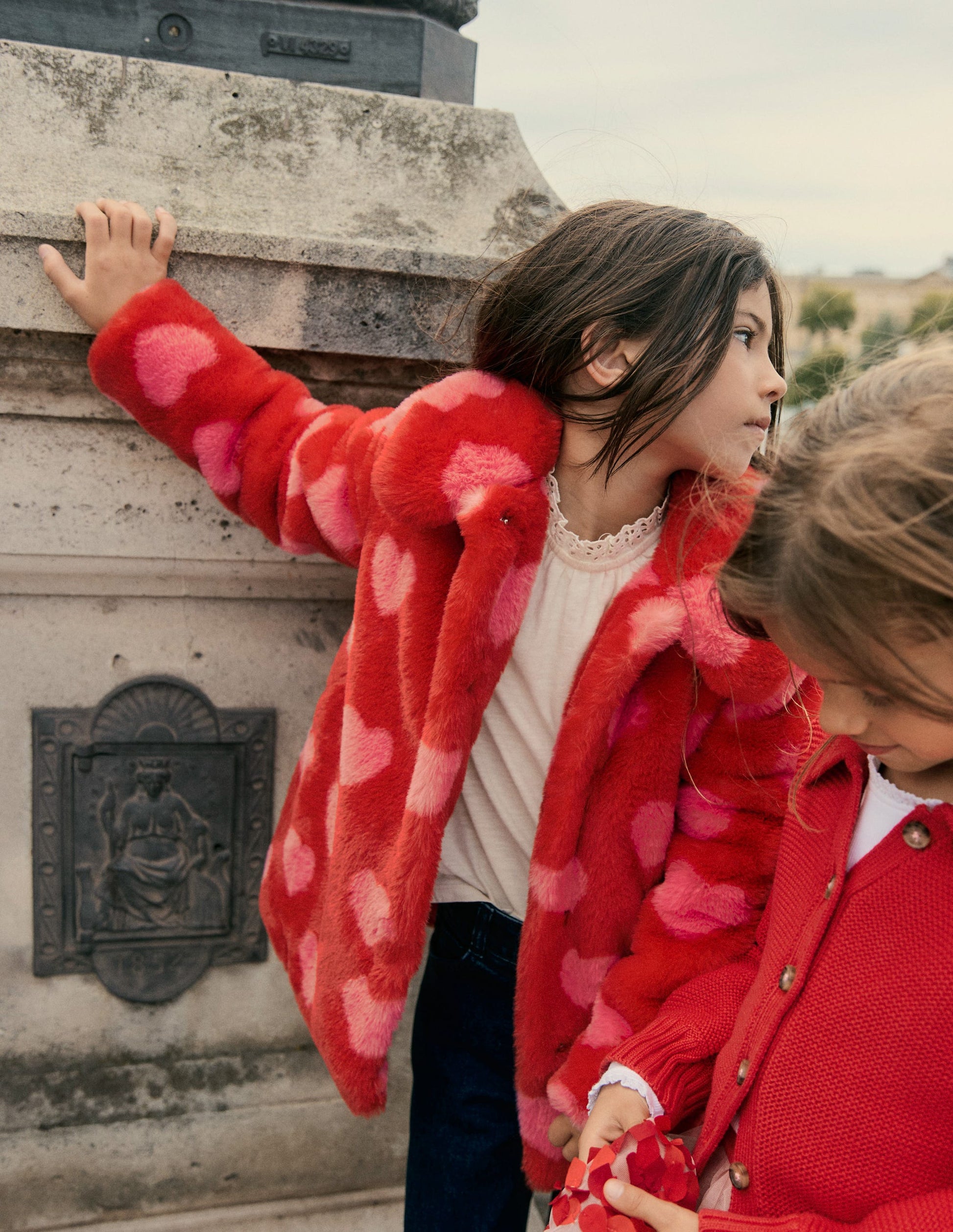 Faux Fur Collared Coat-Hearts-6