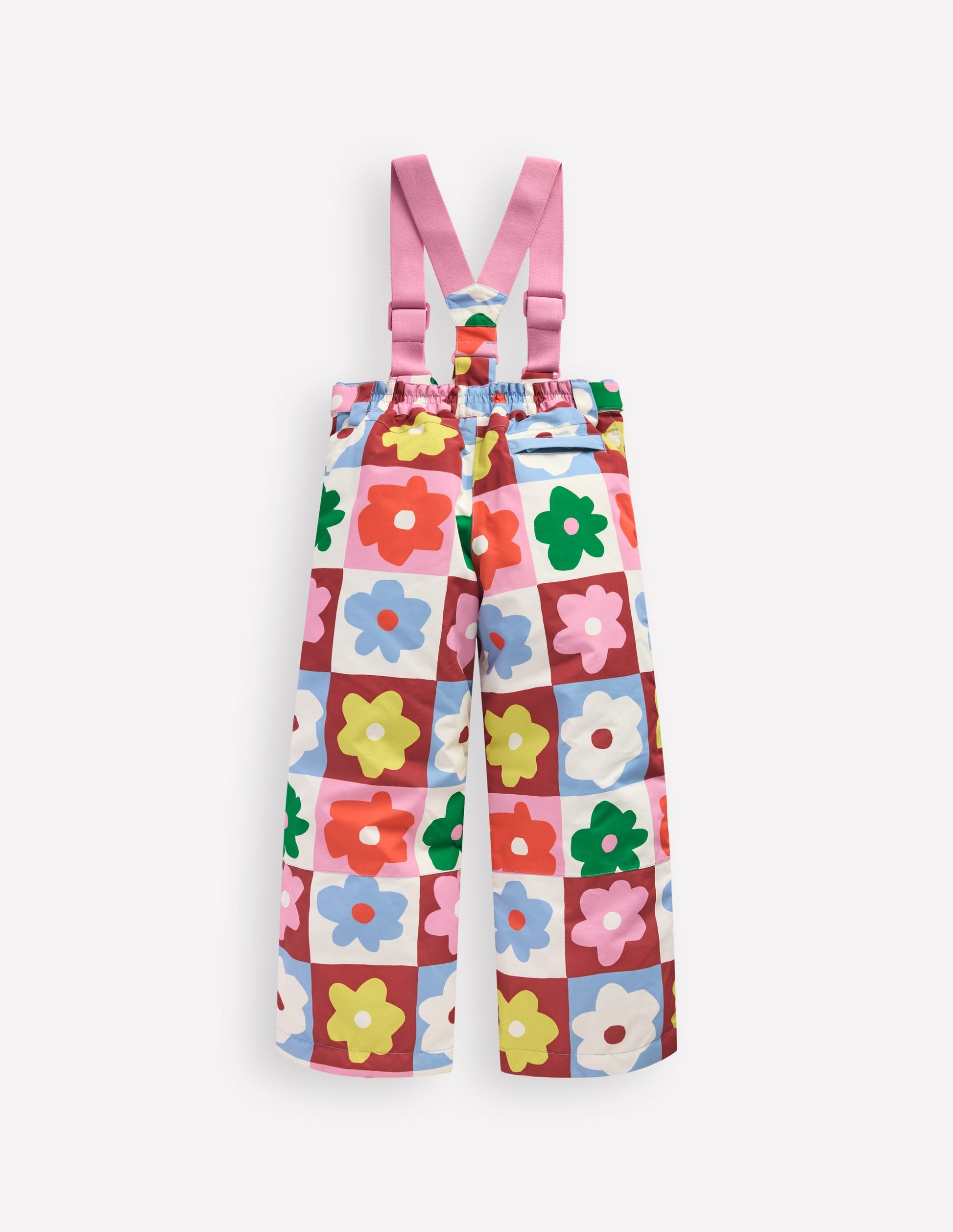 All Weather Waterproof Pants-Multi Flower Check-2