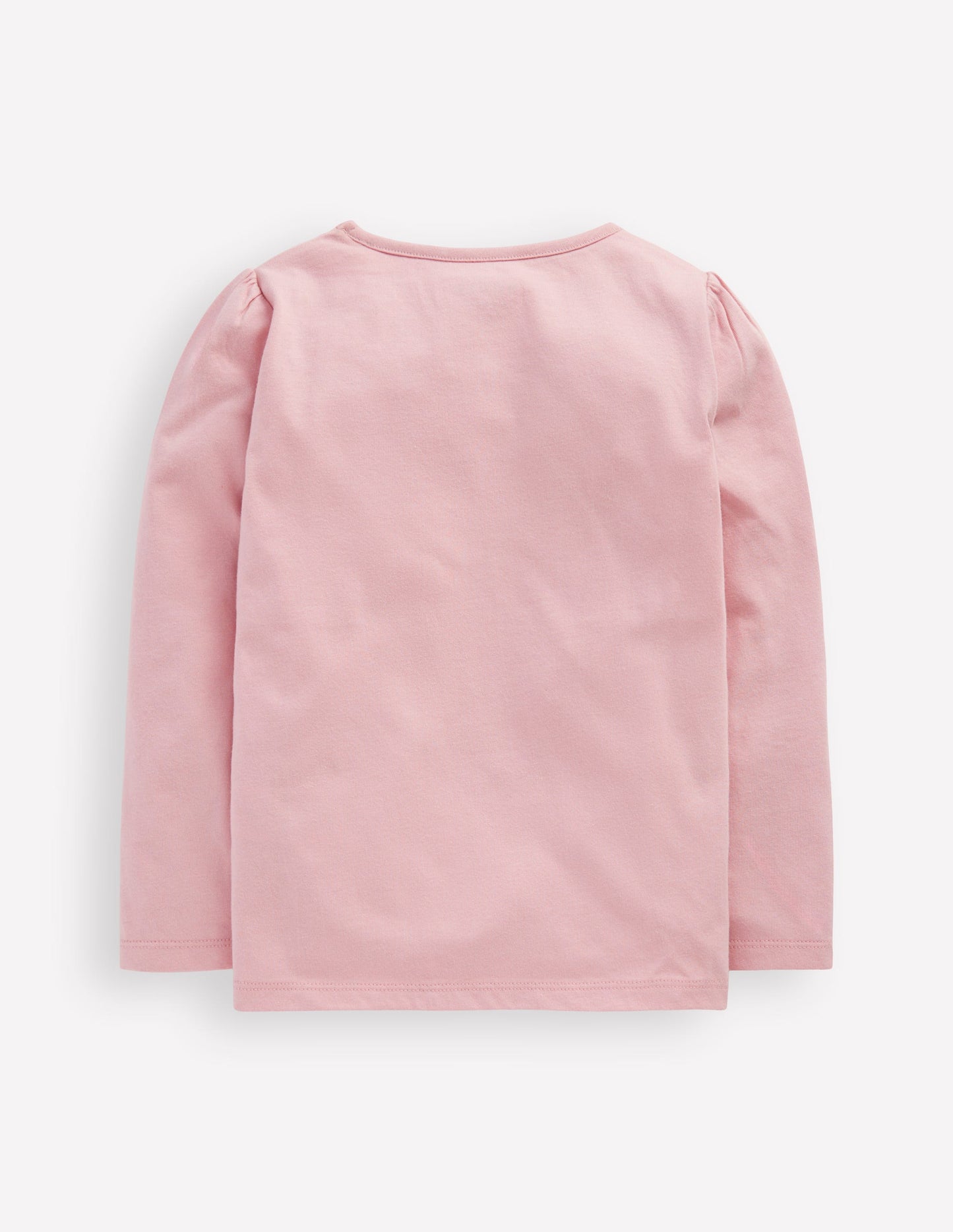 Puff Sleeve Dress Up Appliqué-Vintage Pink Christmas Bunny