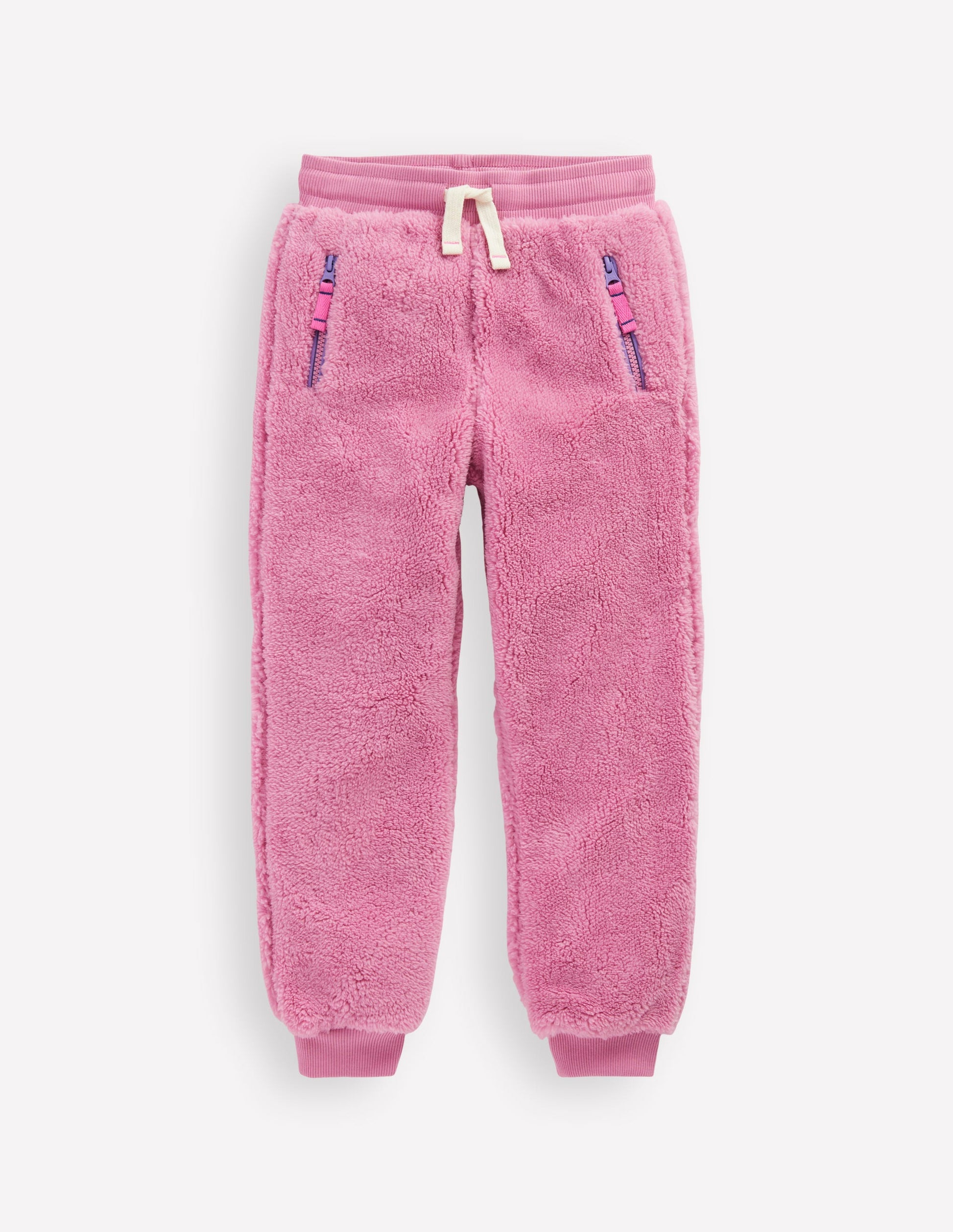 Cosy Fleece Sweatpants-Pink Haze-1