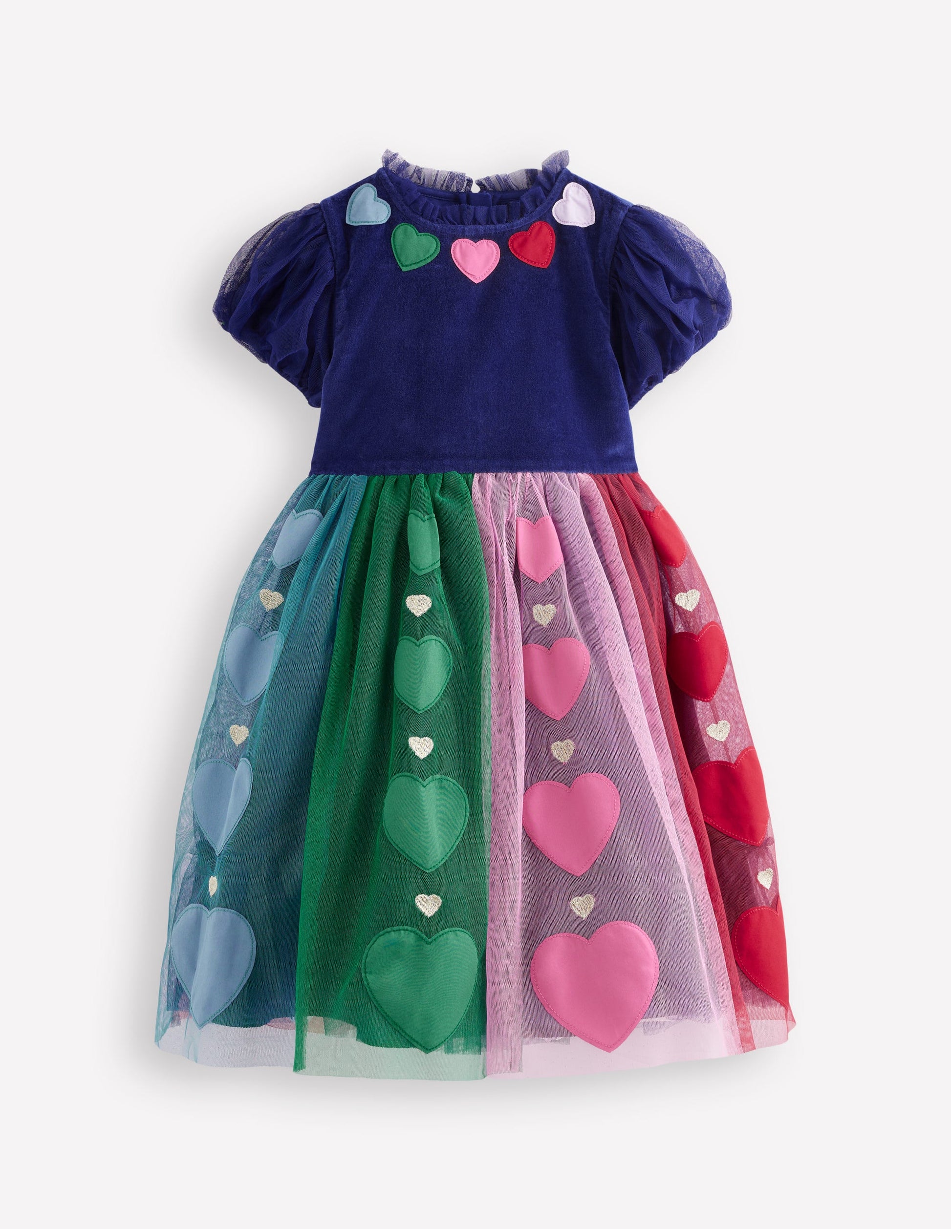 mini boden velvet tulle dress New Mini Boden Velvet Bodice Tulle Light Blue Dress 5-6 yo. 116 cm