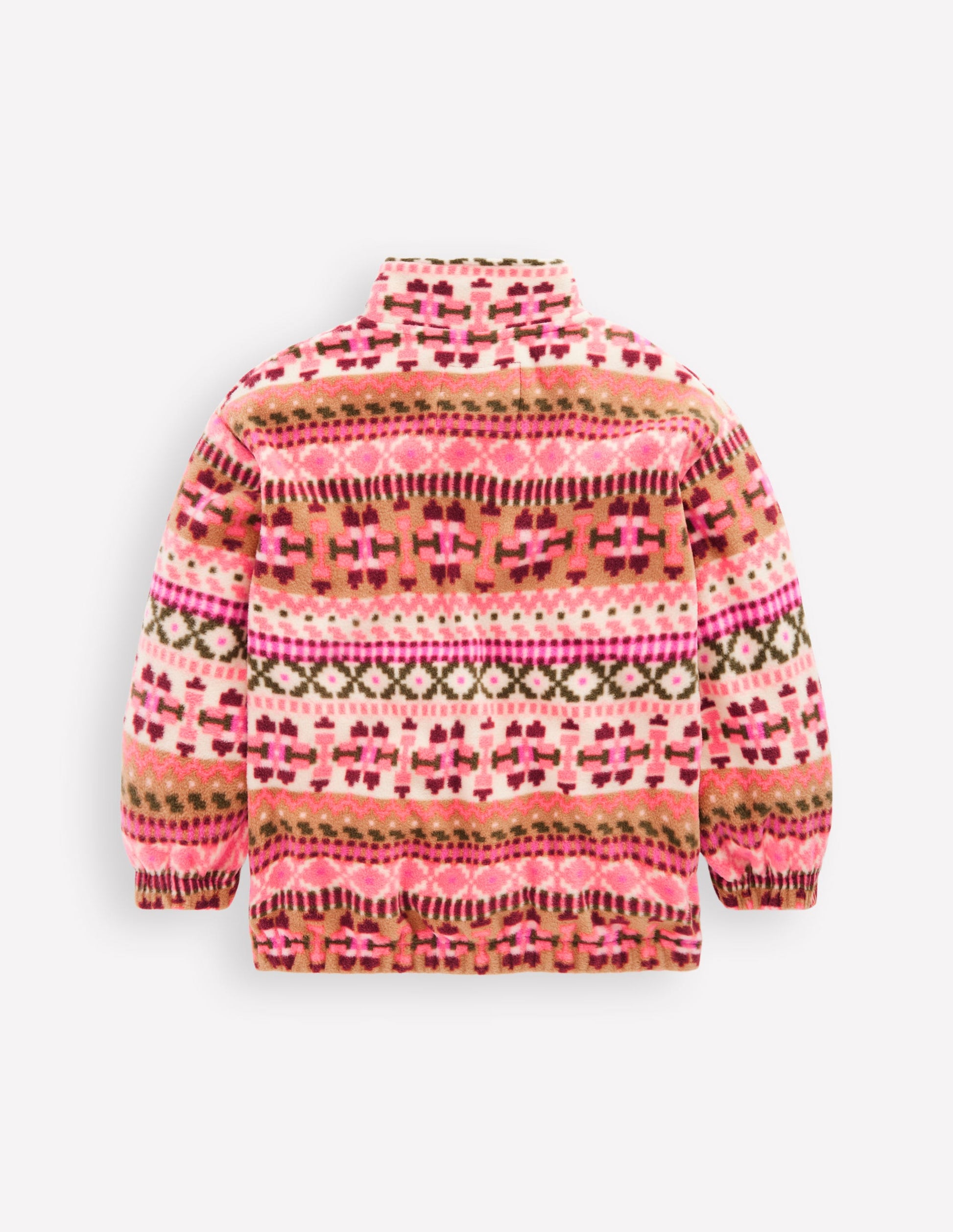 Cosy Geometric Fleece-Pink Aztec Geo-2